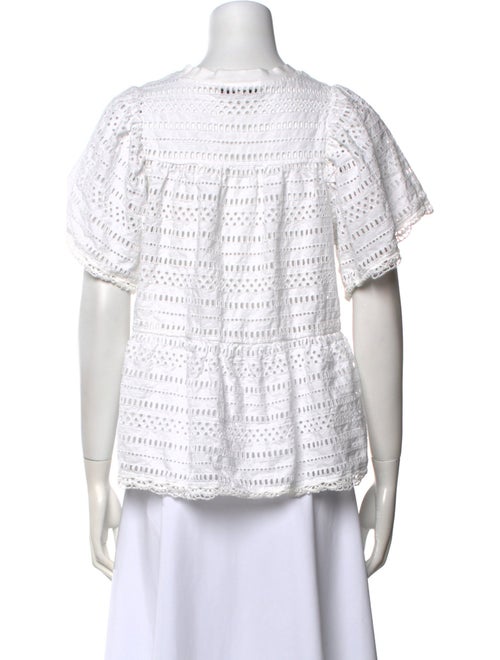 Sea New York Scoop Neck Short Sleeve Crop Top