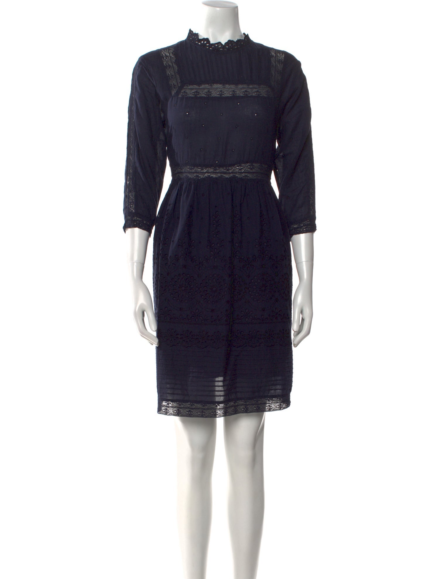 Sea New York Mock Neck Knee-Length Dress