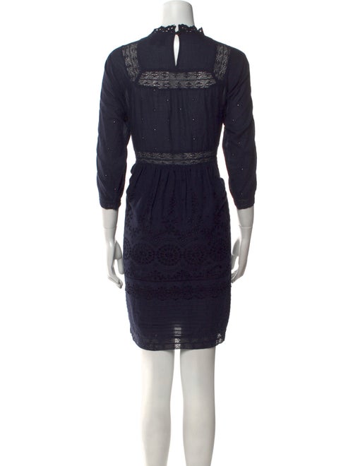 Sea New York Mock Neck Knee-Length Dress