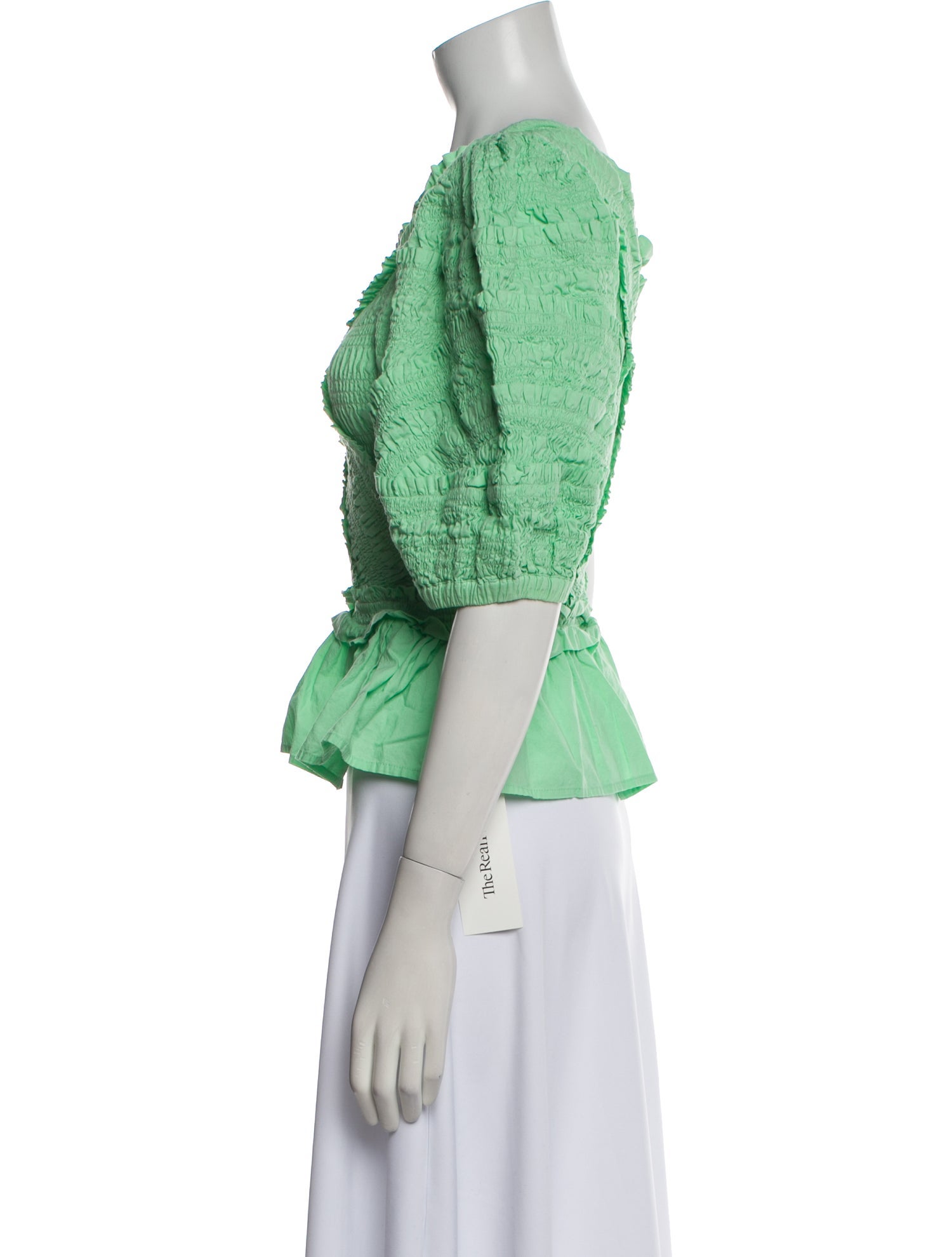 Sea New York One-Shoulder Short Sleeve Crop Top