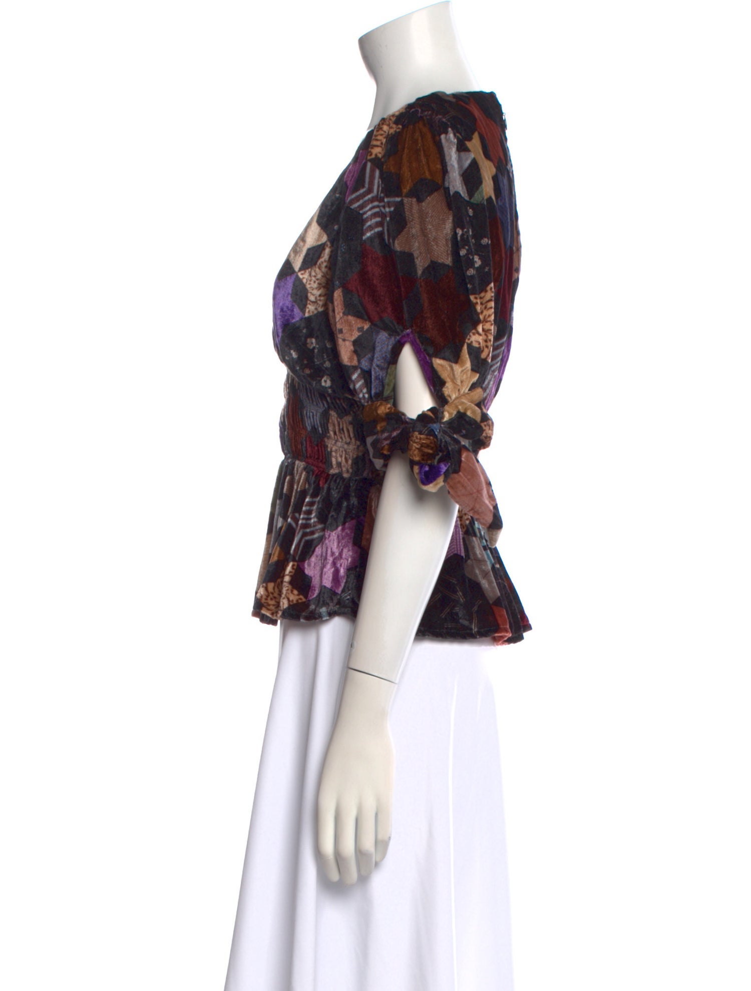 Sea New York Floral Print V-Neck Blouse