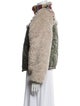 Sea New York Nylon Printed Faux Fur Jacket