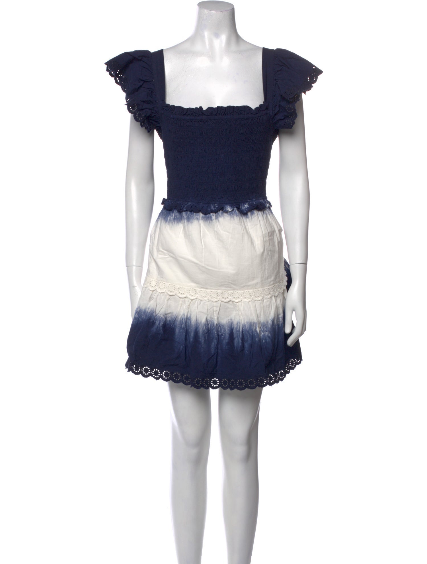 Sea New York Lace Pattern Mini Dress