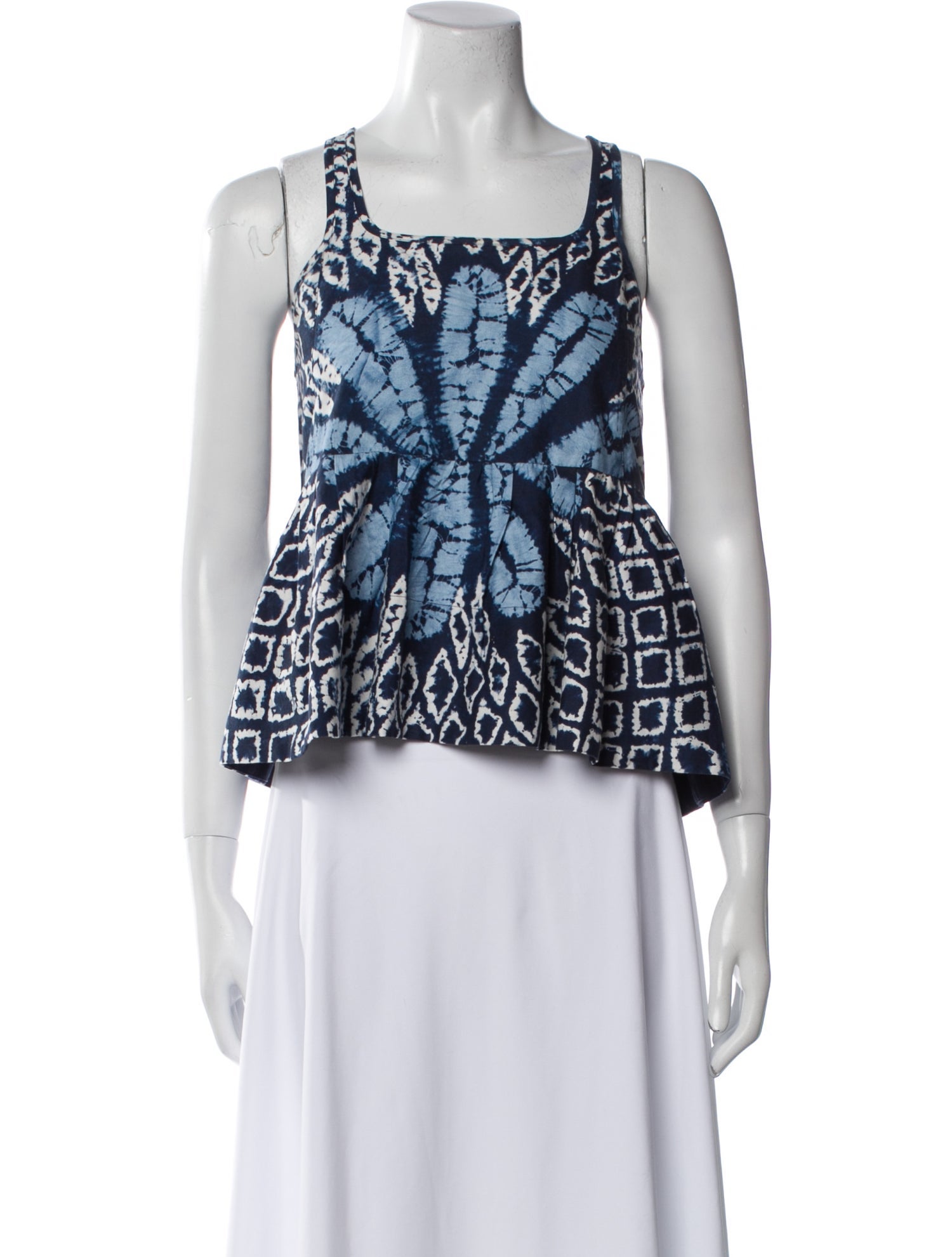 Sea New York Printed Square Neckline Top