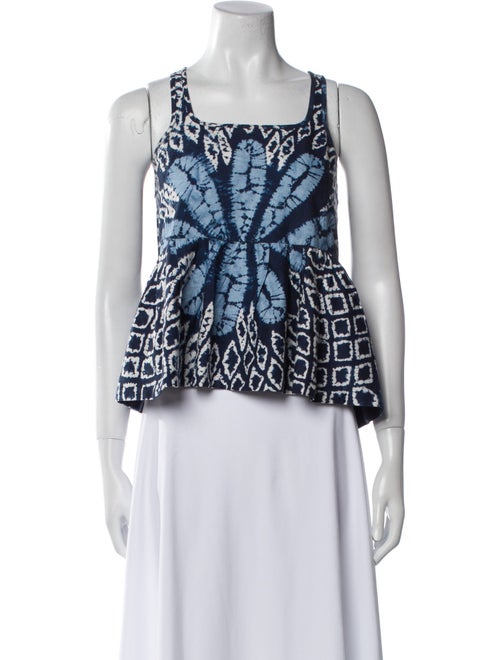 Sea New York Printed Square Neckline Top