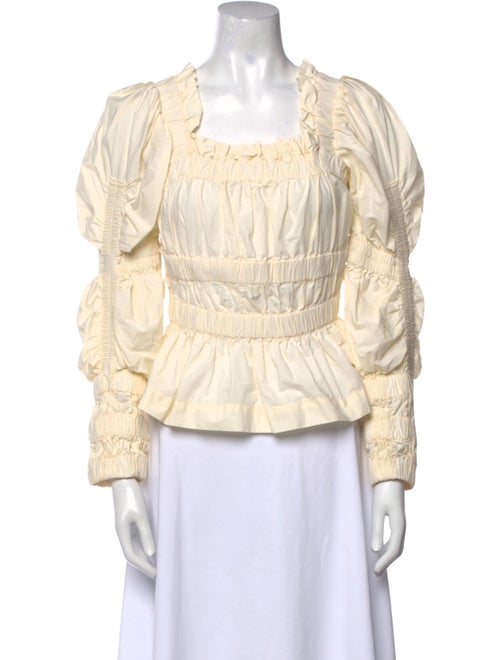 Sea New York Square Neckline Long Sleeve Blouse