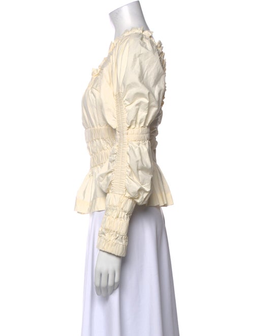 Sea New York Square Neckline Long Sleeve Blouse