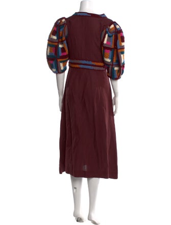 Sea New York V-Neck Midi Length Dress