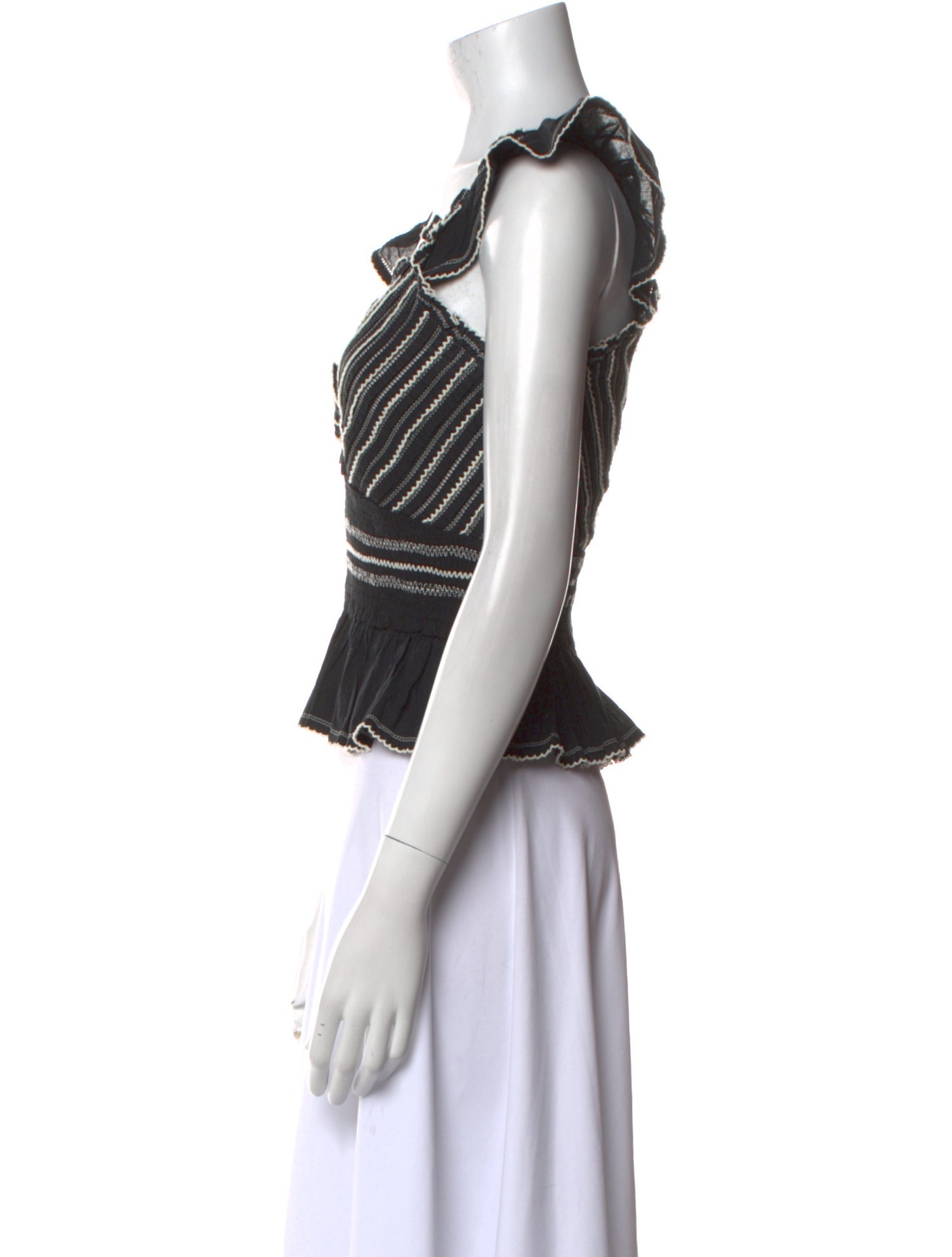 Sea New York V-Neck Short Sleeve Crop Top