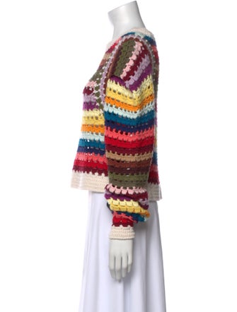 Sea New York Striped Scoop Neck Sweater