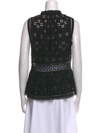 Sea New York Lace Pattern V-Neck Top