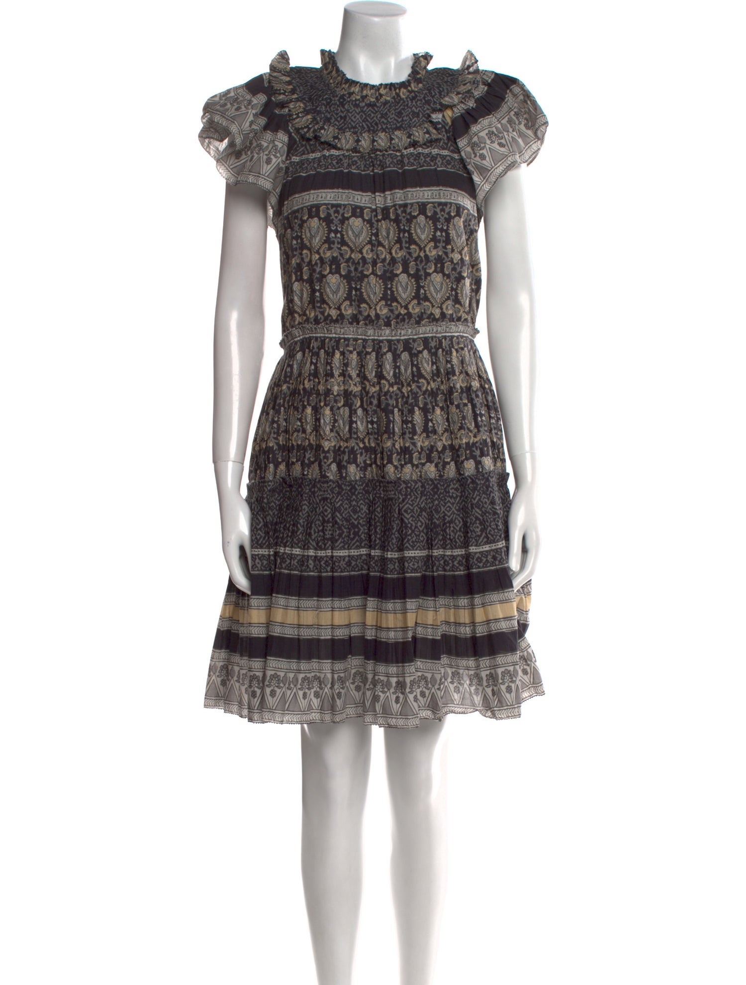 Sea New York Lace Pattern Mini Dress