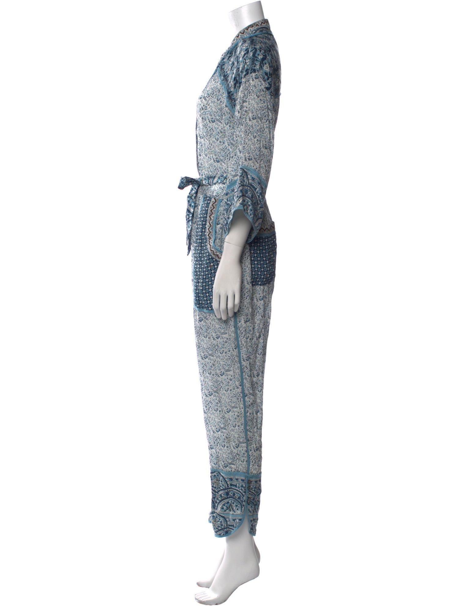 Sea New York Printed V-Neck Jumpsuit