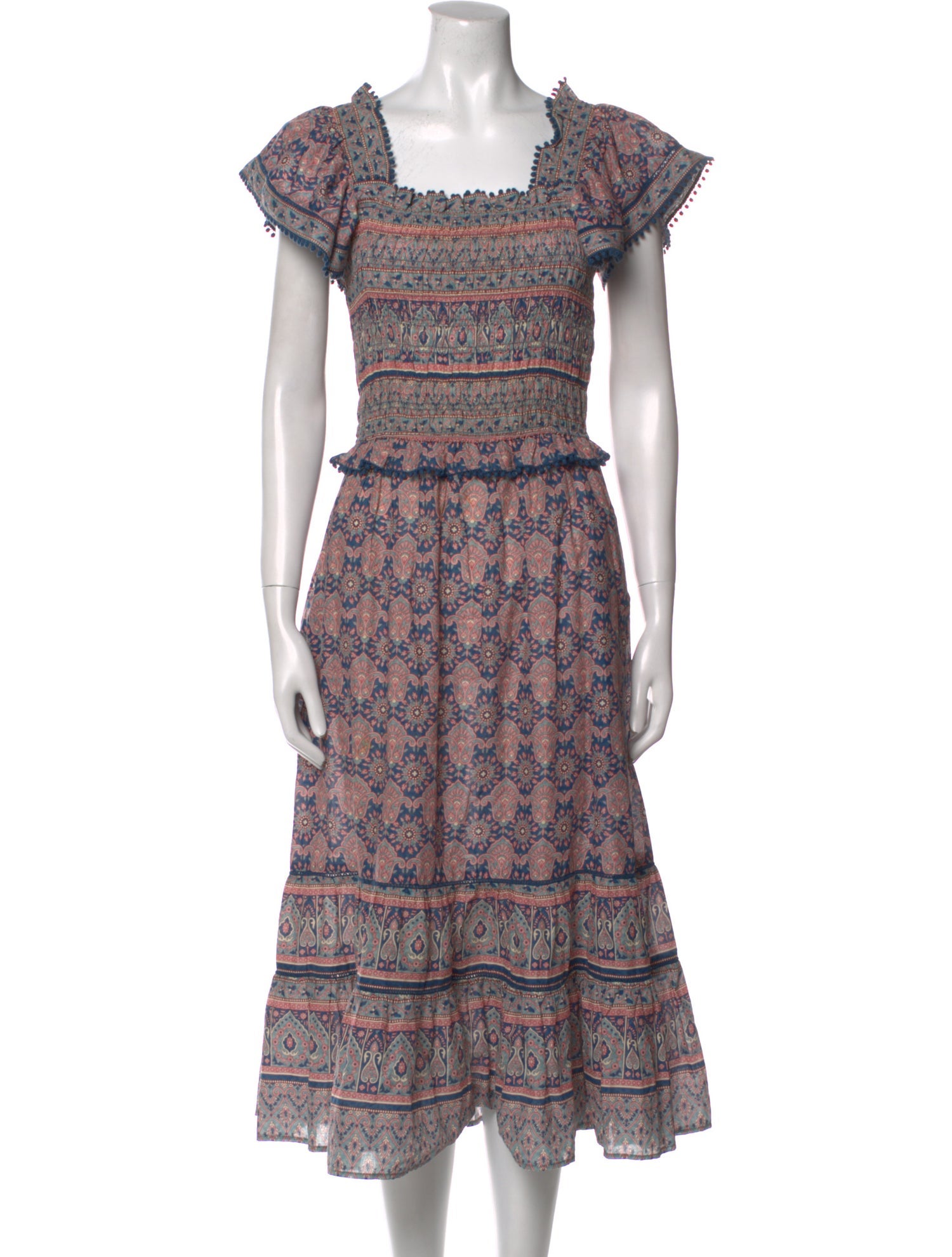 Sea New York Floral Print Midi Length Dress