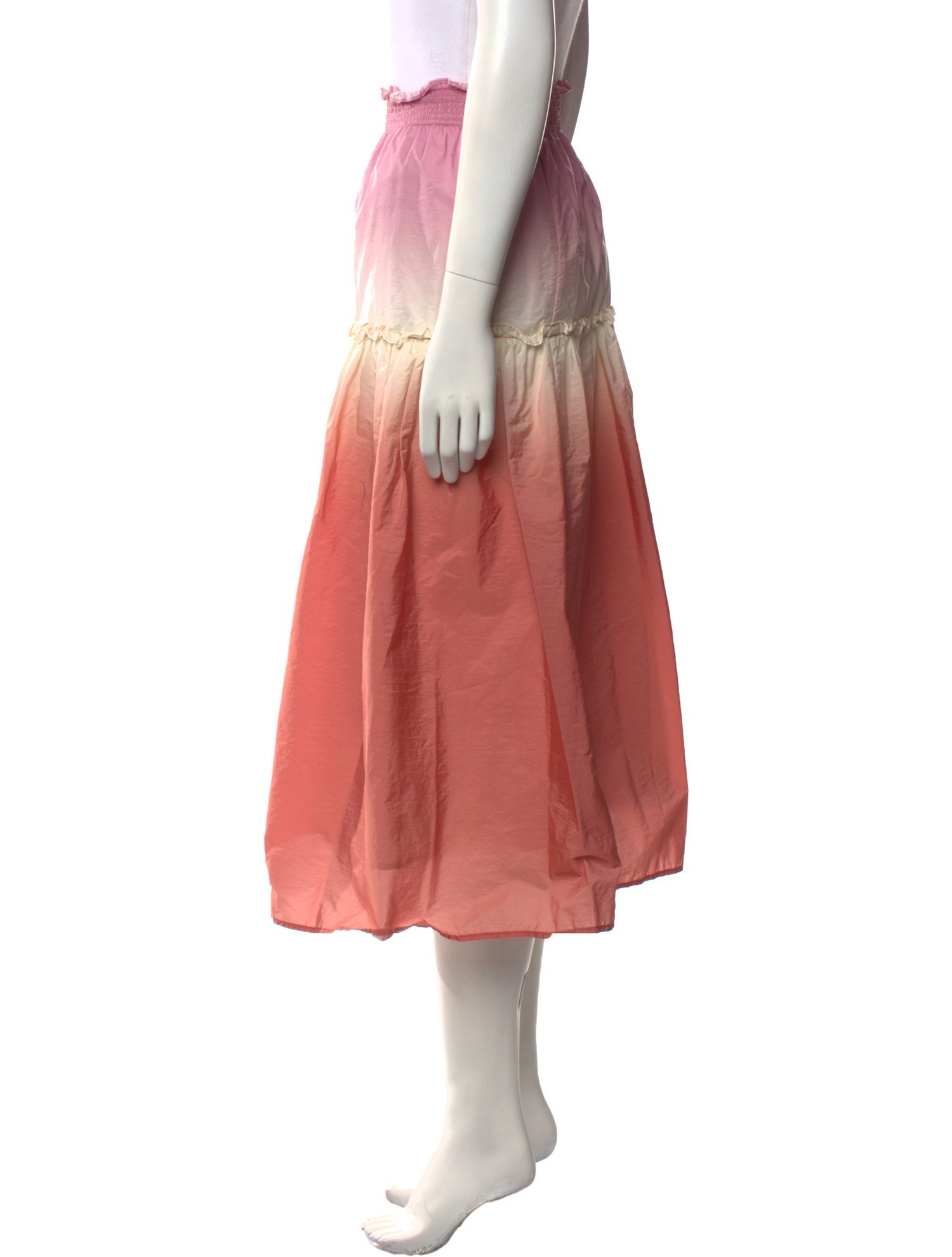 Sea New York Embroidered Accent Midi Length Skirt