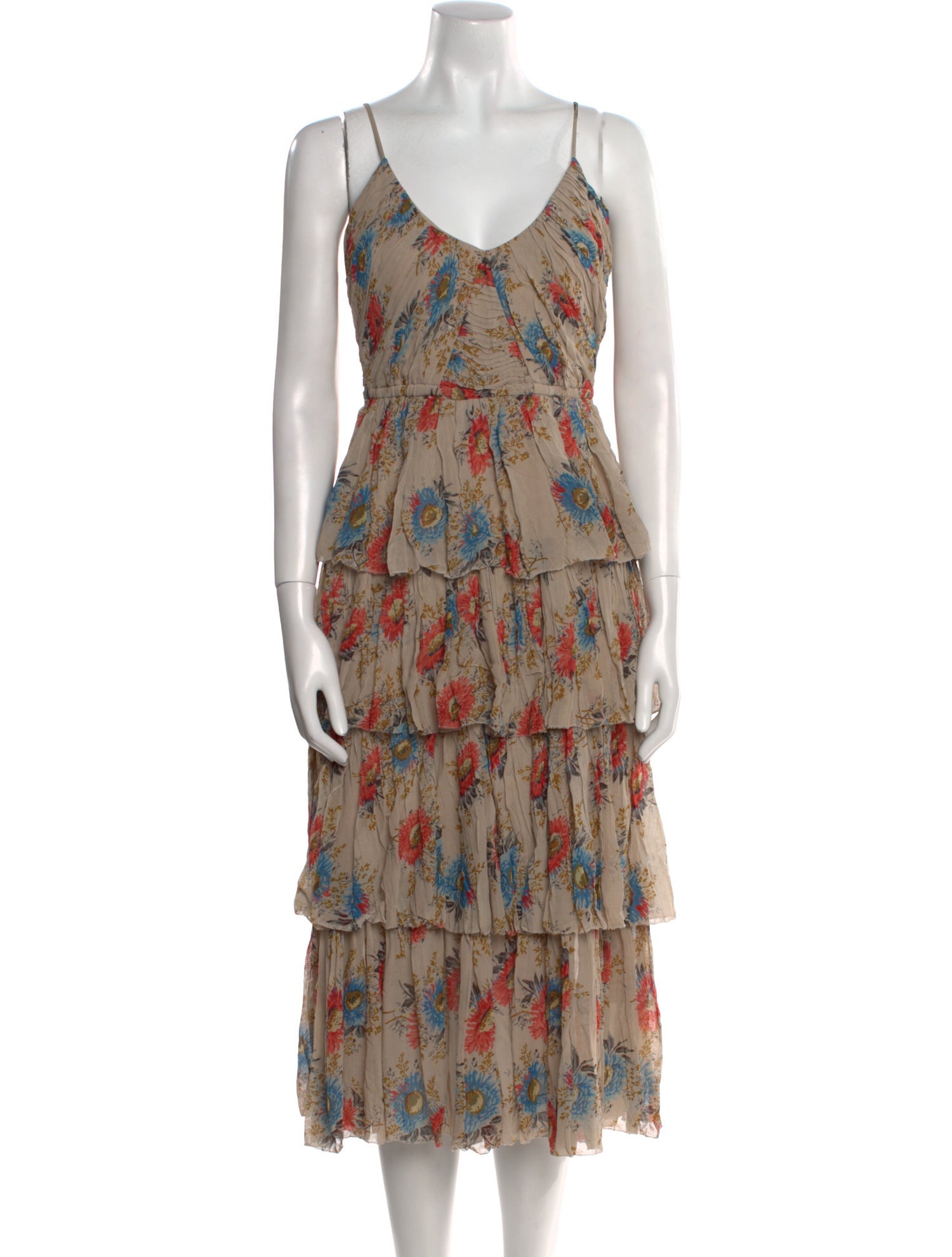 Sea New York Floral Print Midi Length Dress