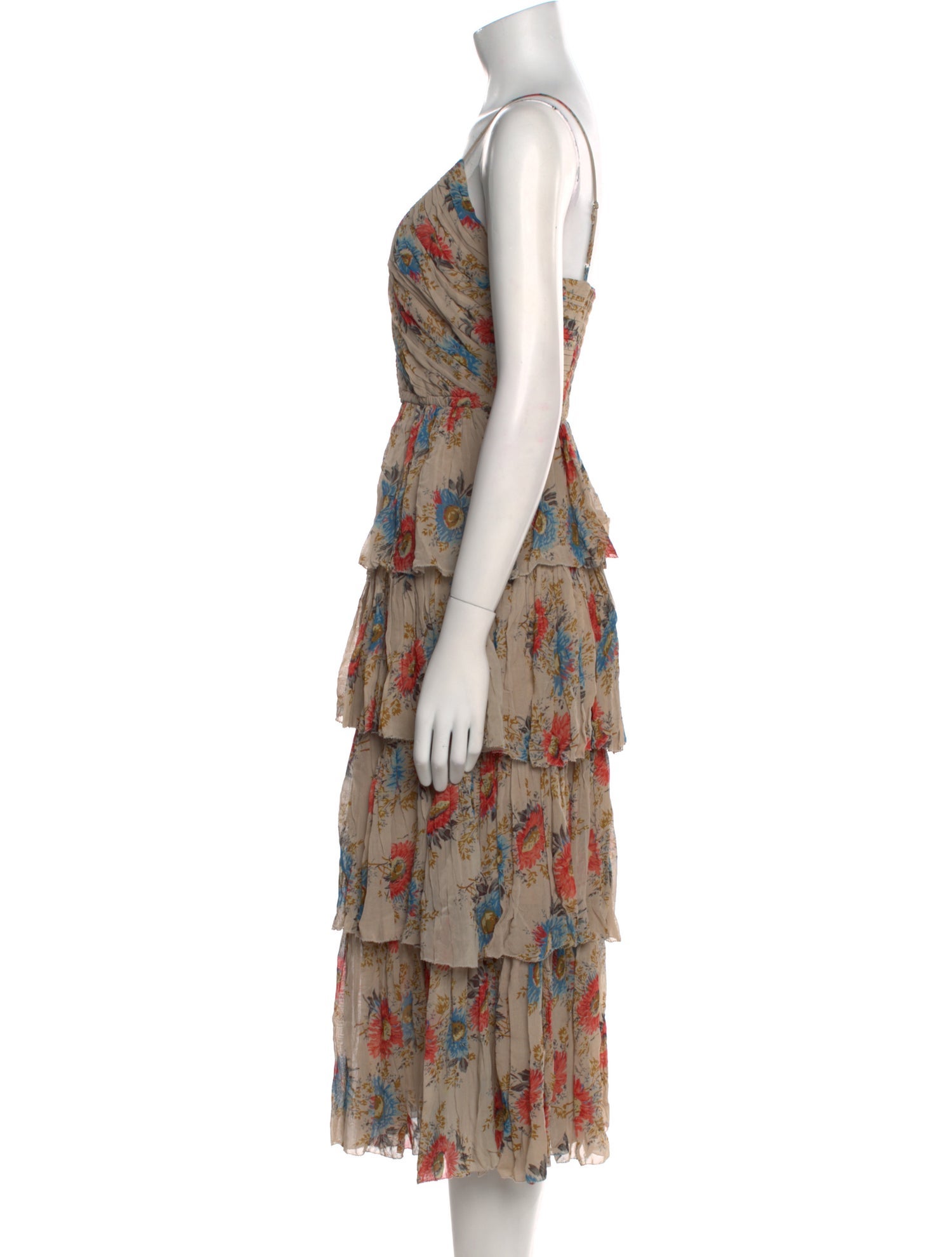 Sea New York Floral Print Midi Length Dress