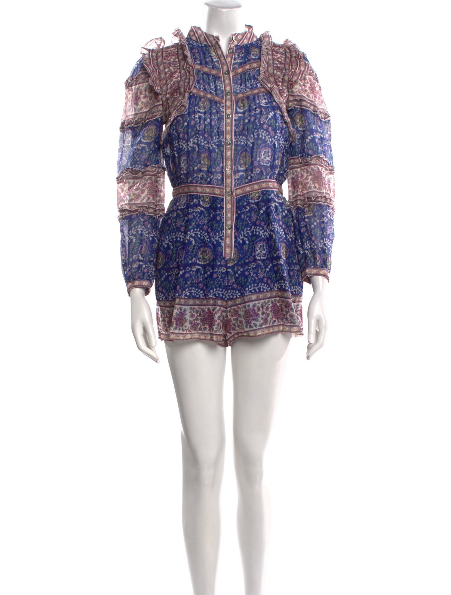 Sea New York Printed Mock Neck Romper