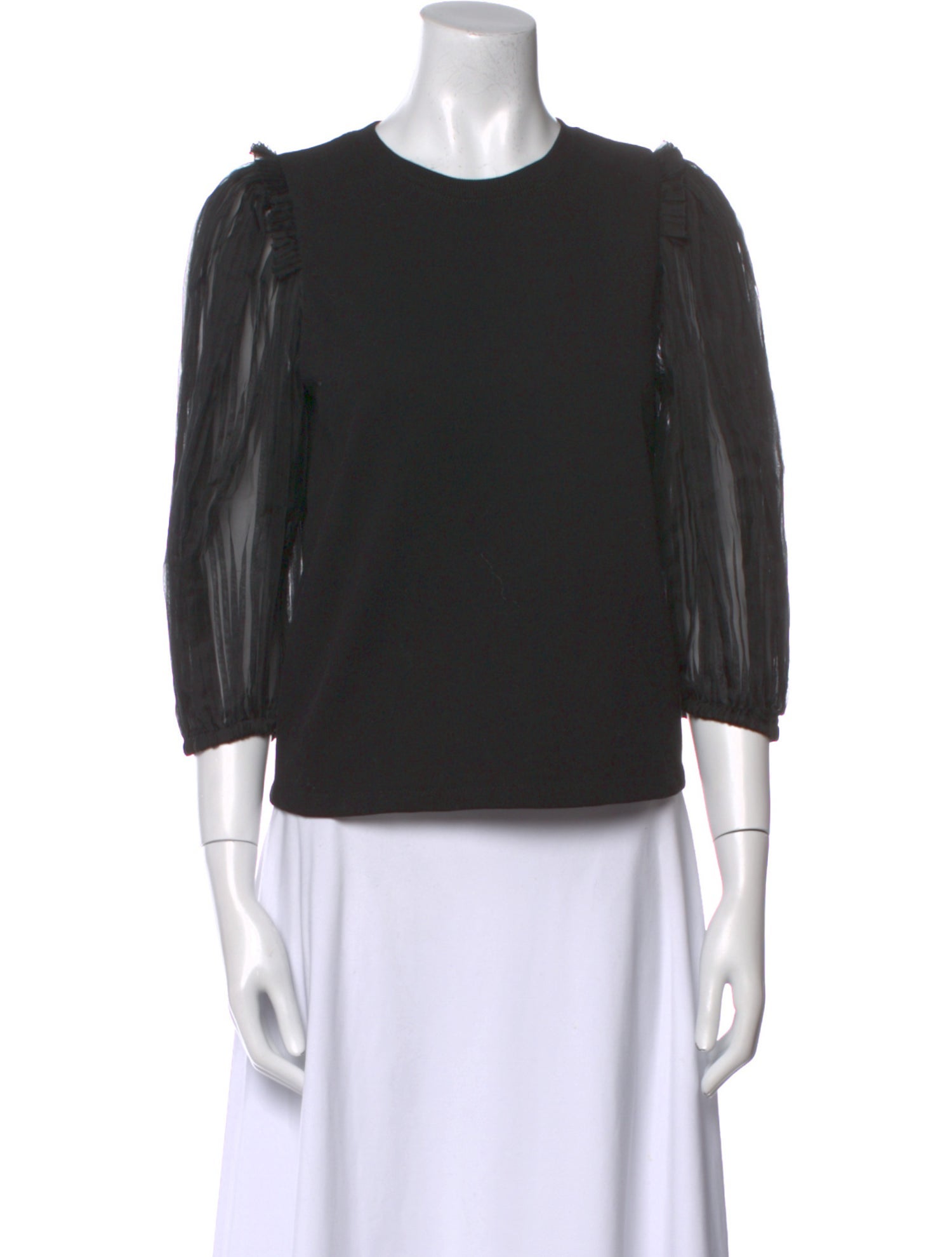 Sea New York Crew Neck Three-Quarter Sleeve Top