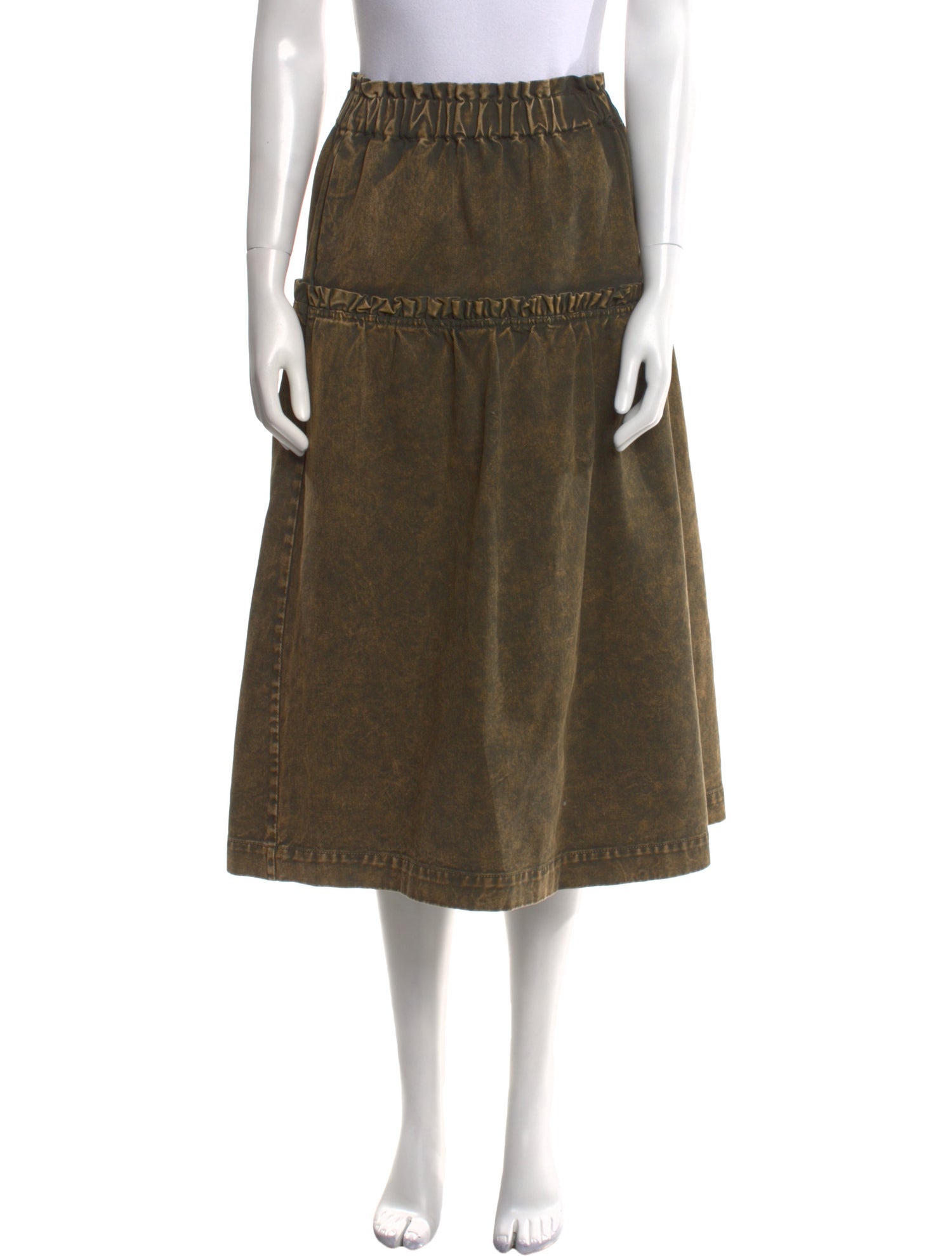 Sea New York Ruffle Embellishment Midi Length Skirt