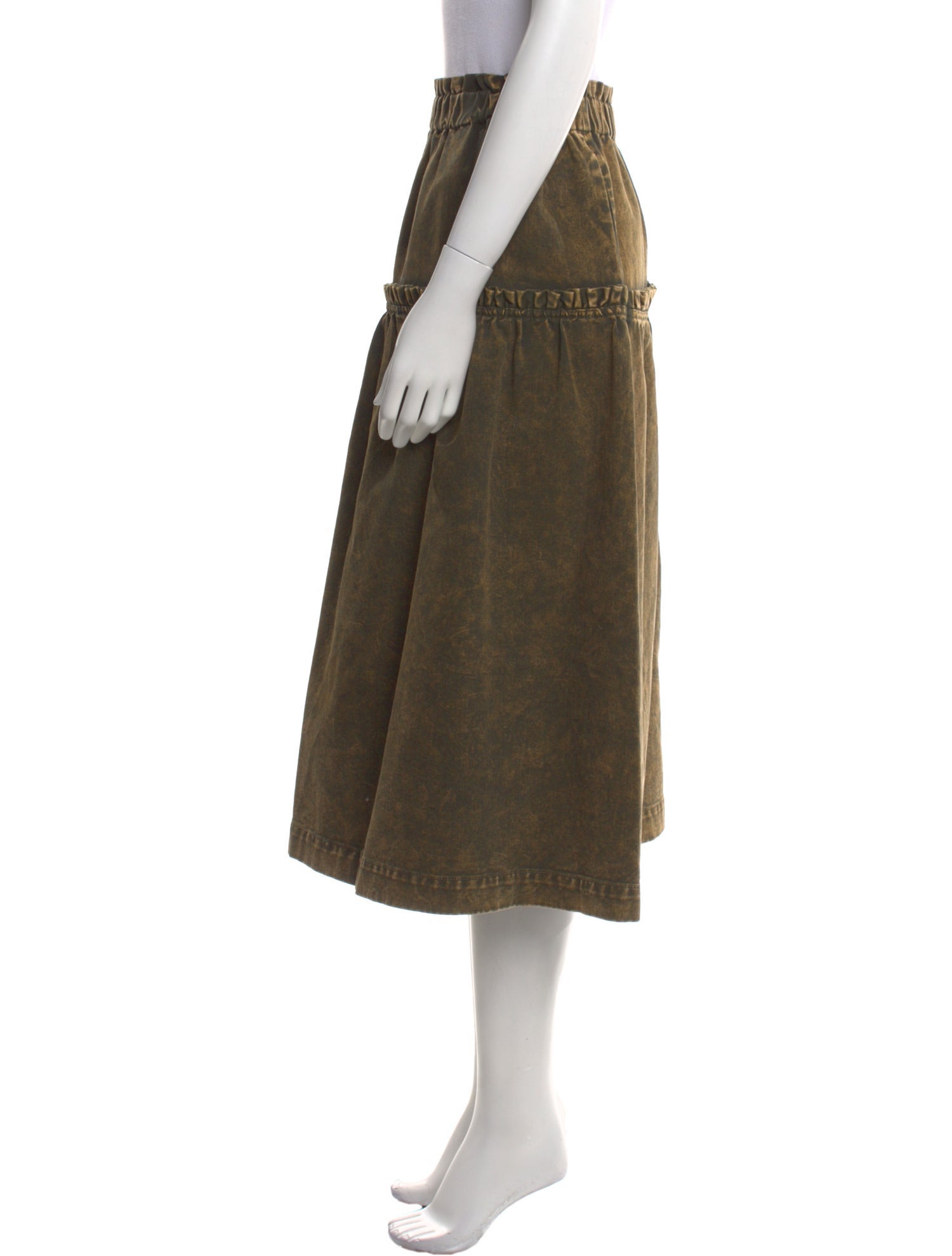 Sea New York Ruffle Embellishment Midi Length Skirt