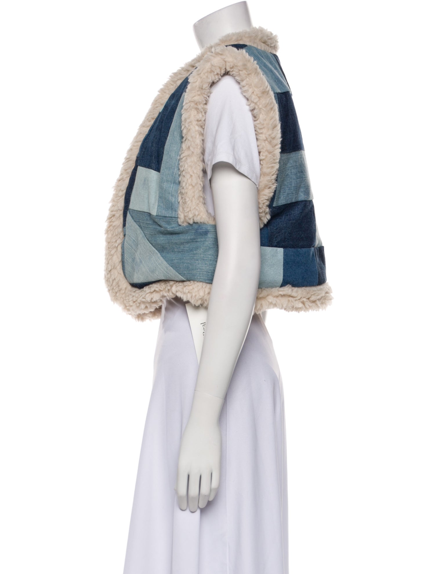 Sea New York Colorblock Pattern Vest