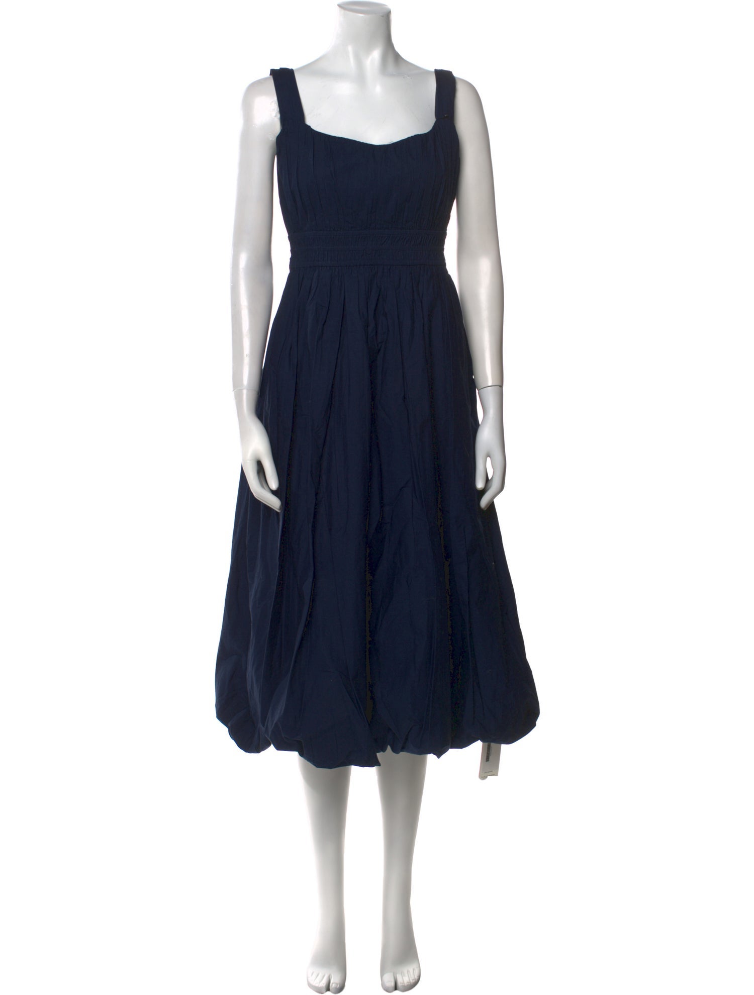 Merlette Square Neckline Long Dress - Blue Dresses, Clothing