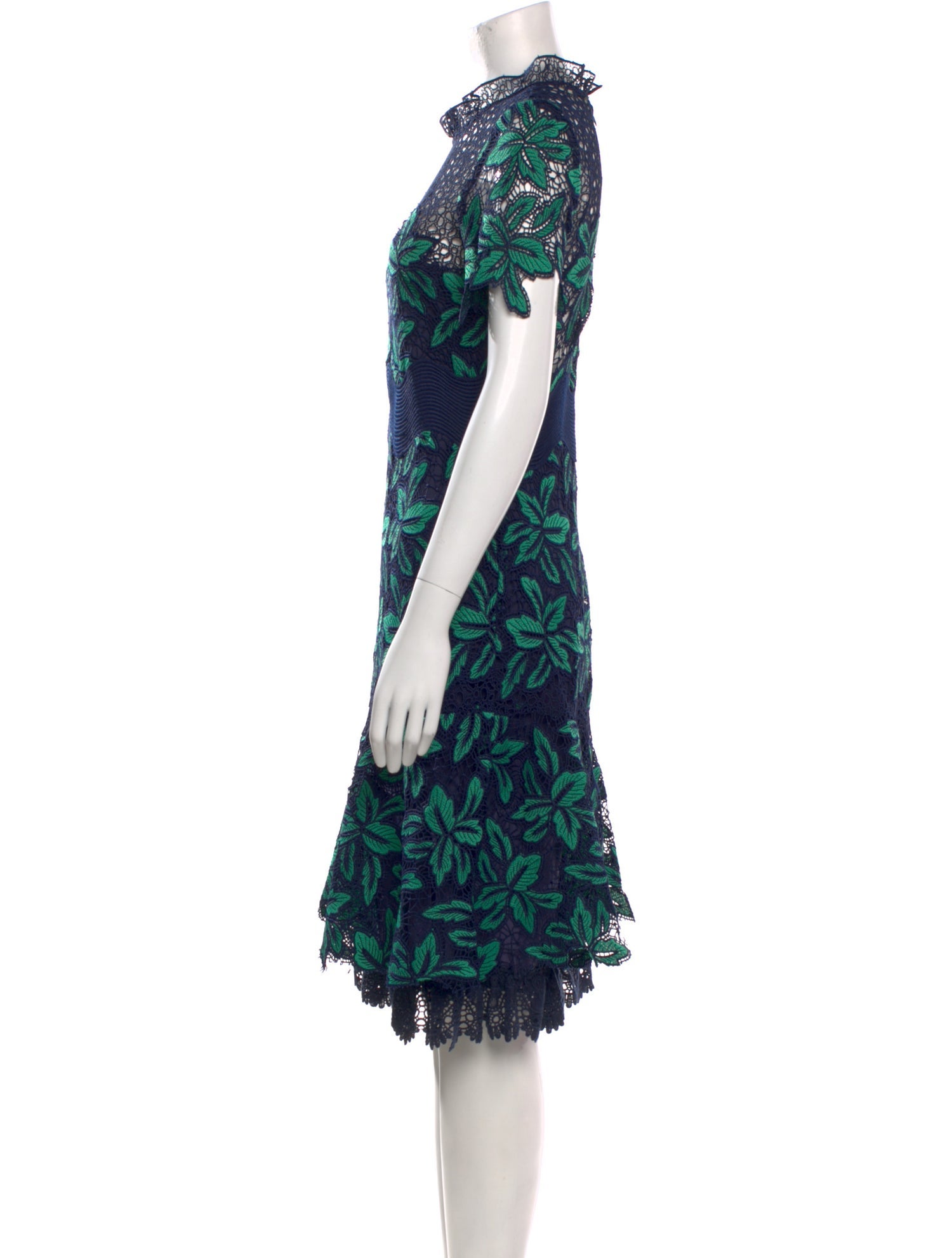 Sea New York Lace Pattern Knee-Length Dress