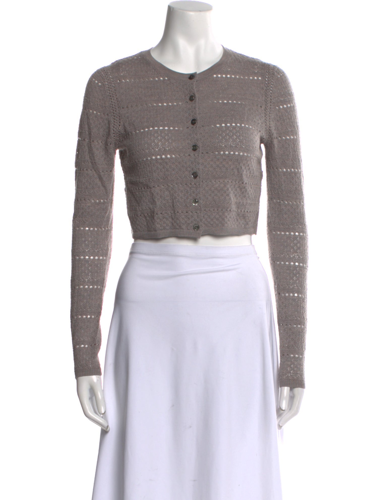 Sea New York Crochet Crew Neck Sweater