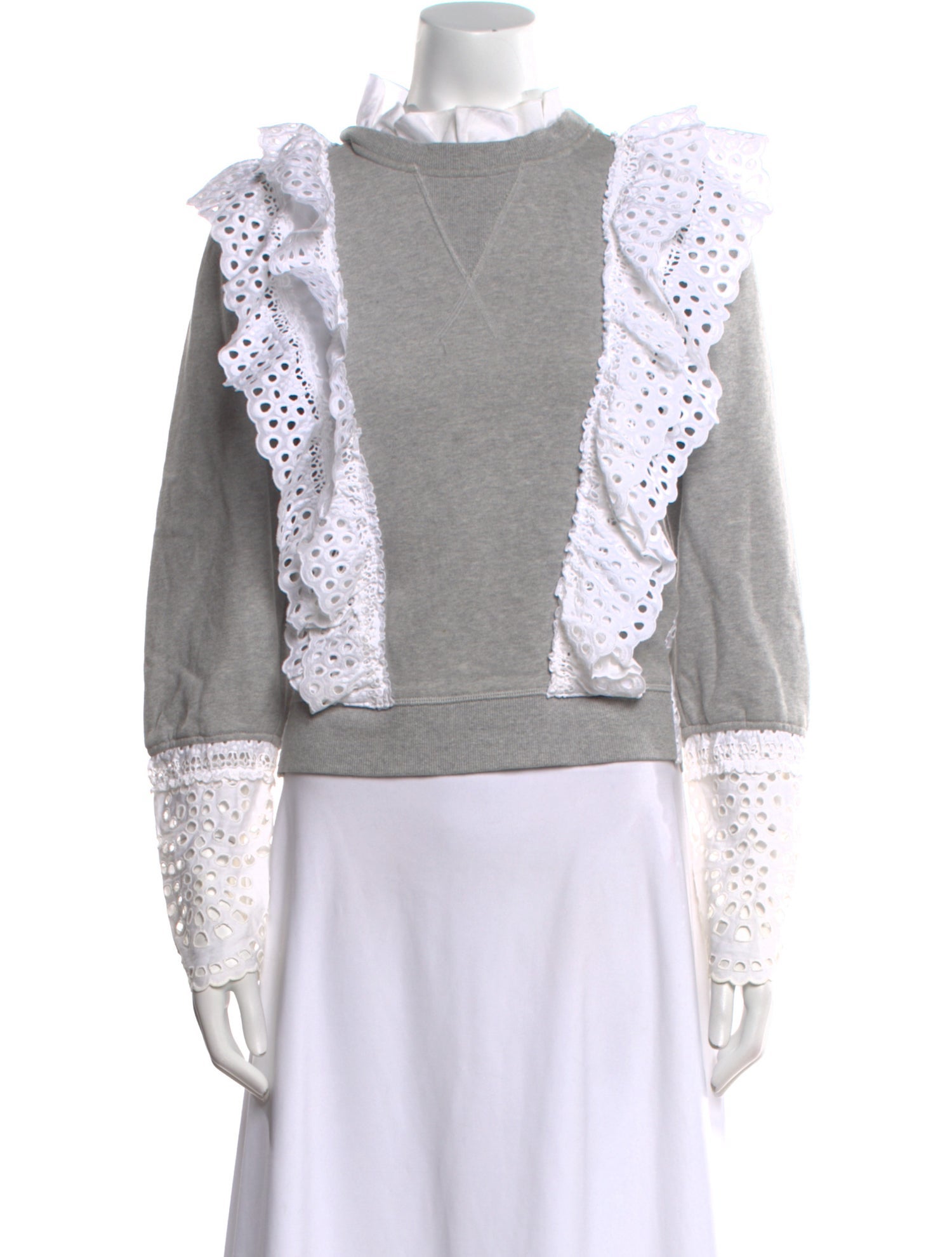 Sea New York Mock Neck Long Sleeve Sweatshirt