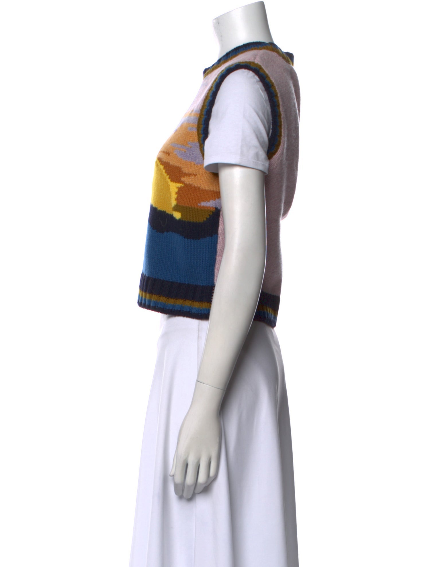 Sea New York Merino Wool Striped Sweater Vest