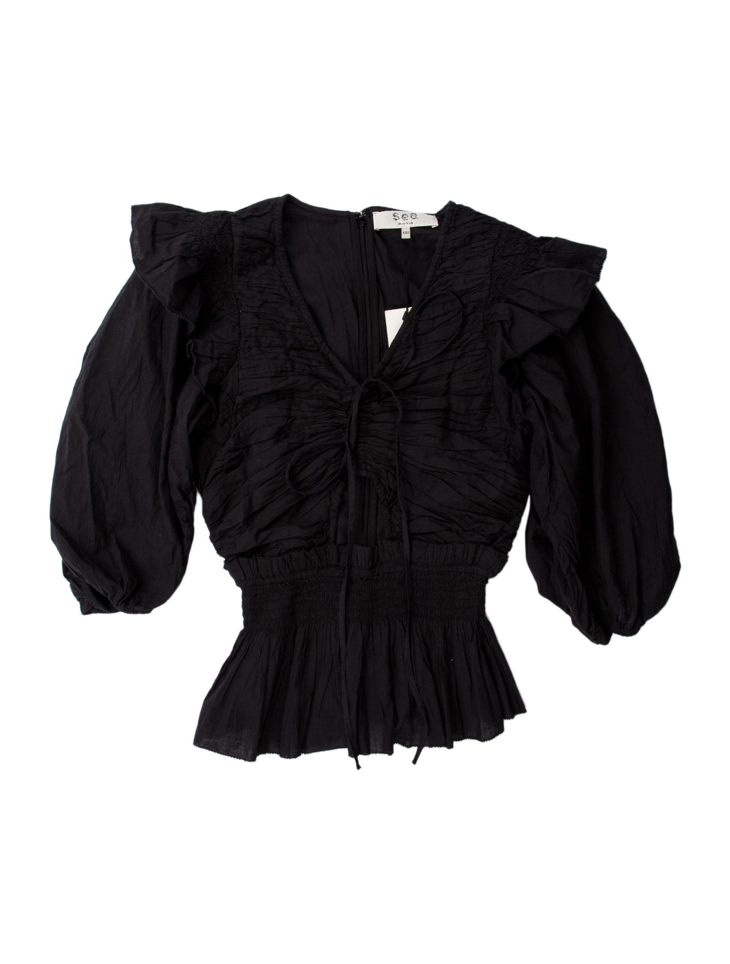 Sea New York Strapless Short Sleeve Crop Top w/ Tags