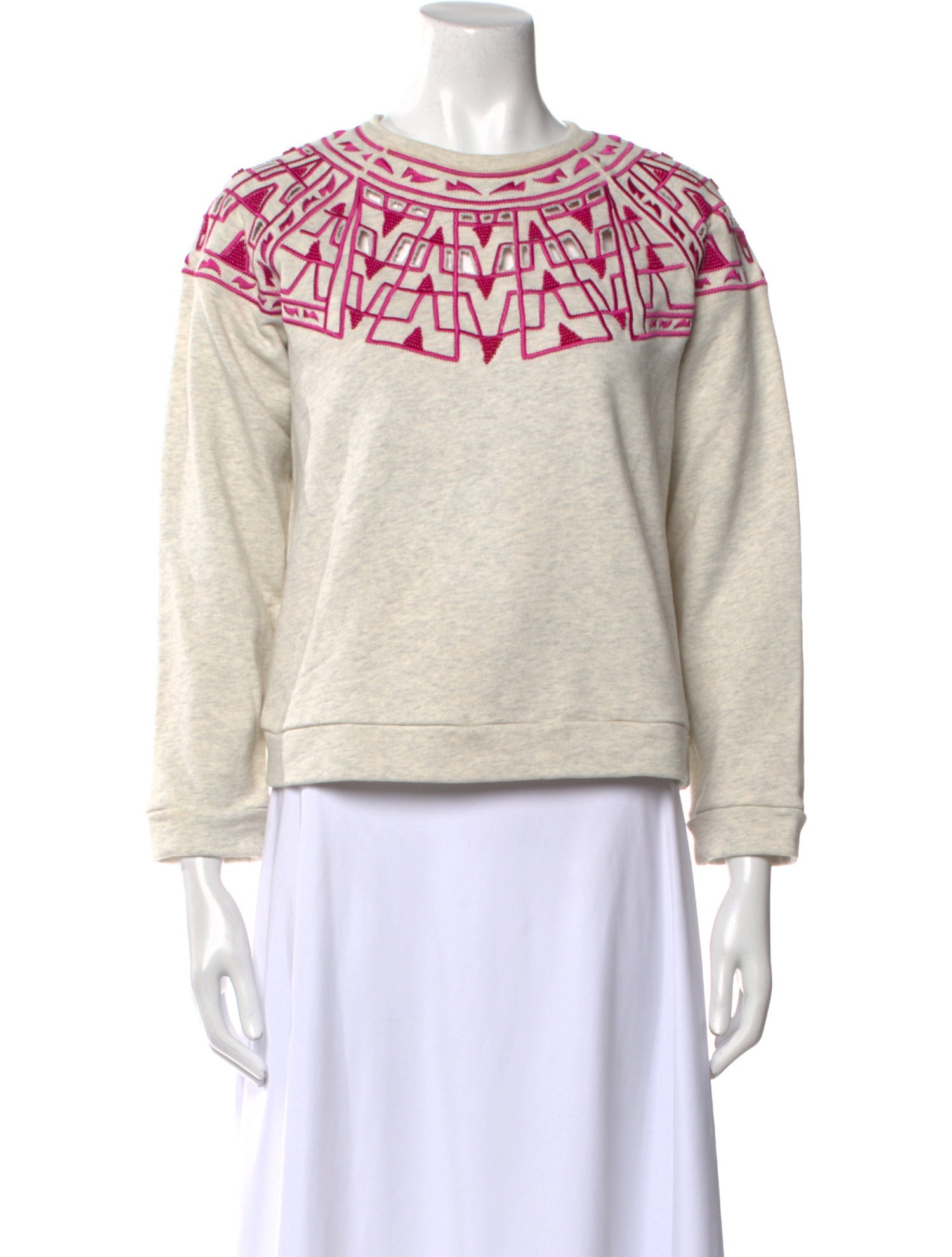 Sea New York Bateau Neckline Three-Quarter Sleeve Sweatshirt