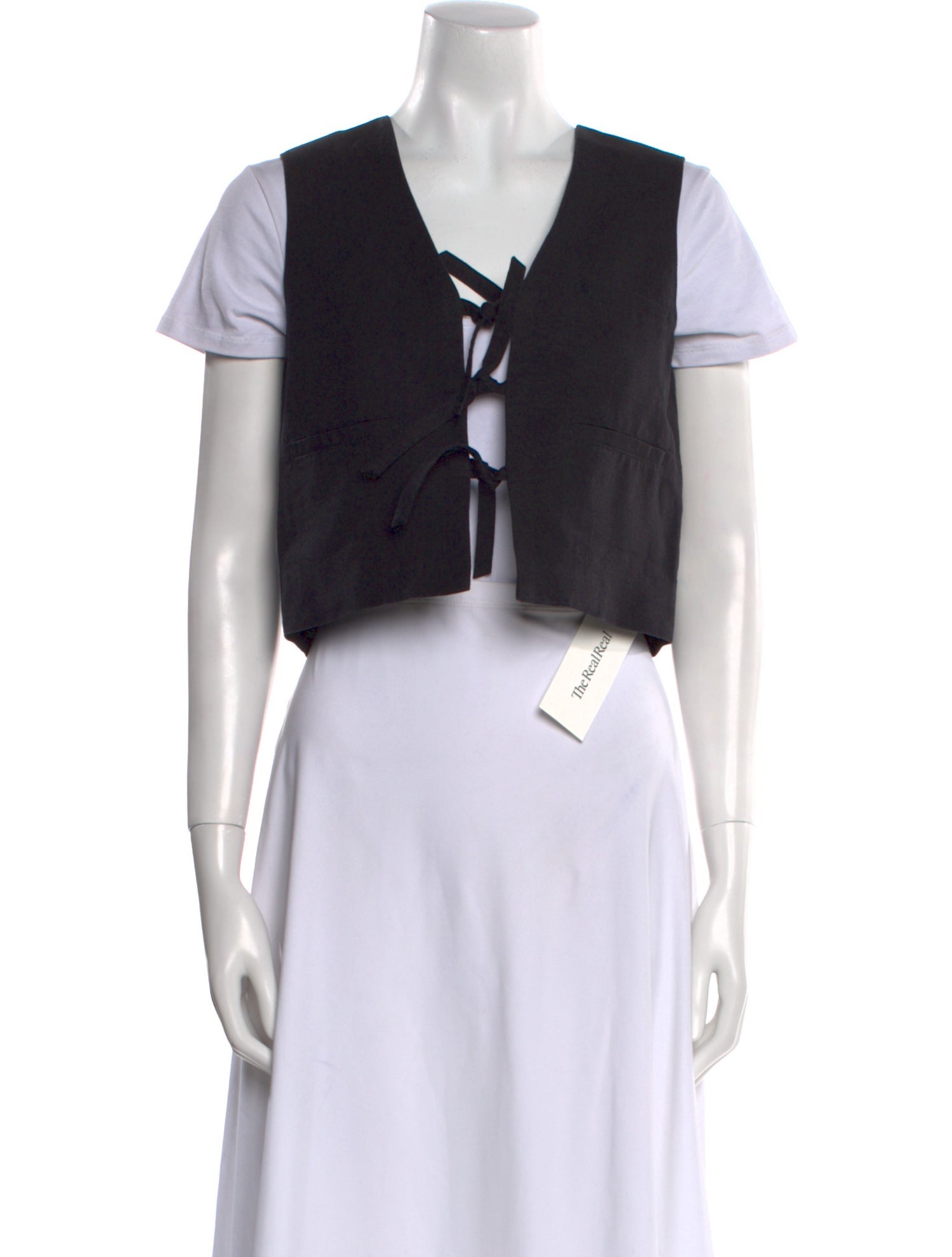 Sea New York V-Neck Short Sleeve Crop Top