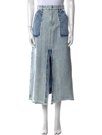 Sea New York Distressed Accents Midi Length Skirt