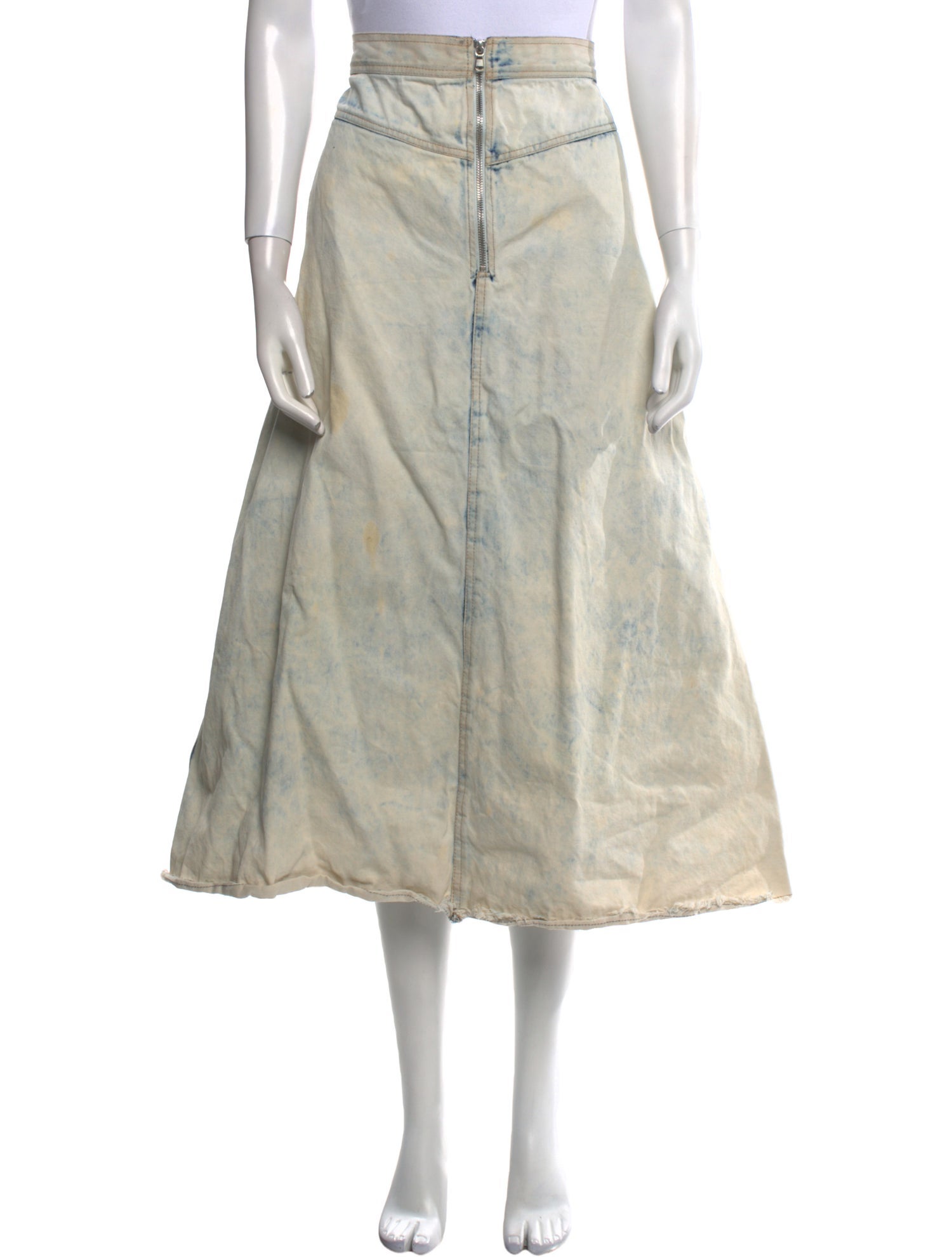 Sea New York Raw-Edge Trim Midi Length Skirt