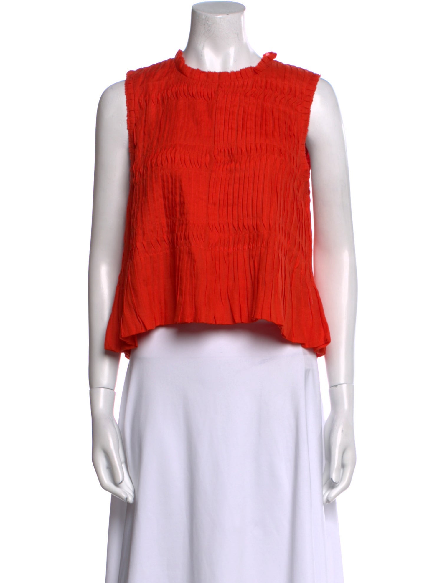 Sea New York Crew Neck Sleeveless Crop Top