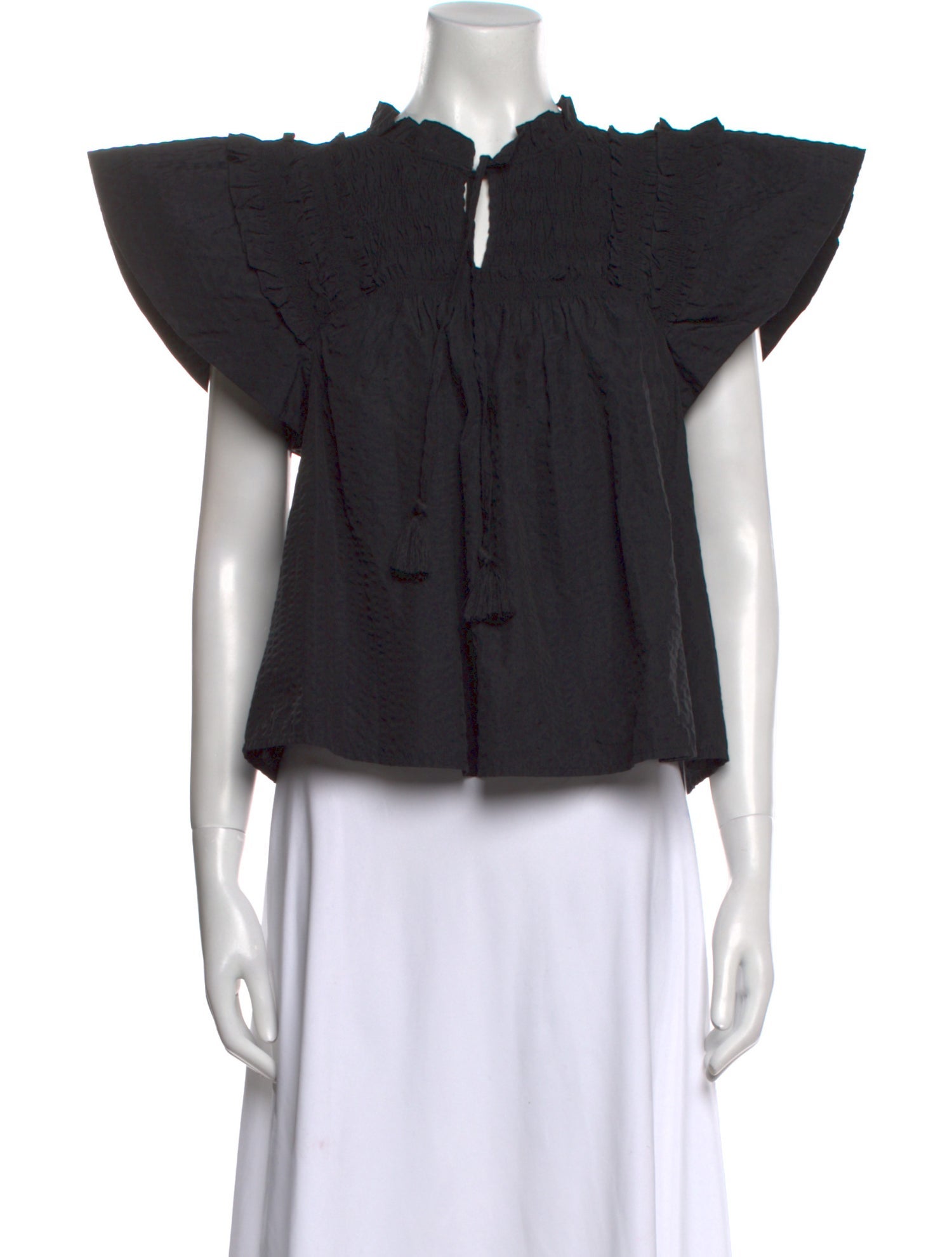 Sea New York V-Neck Short Sleeve Crop Top