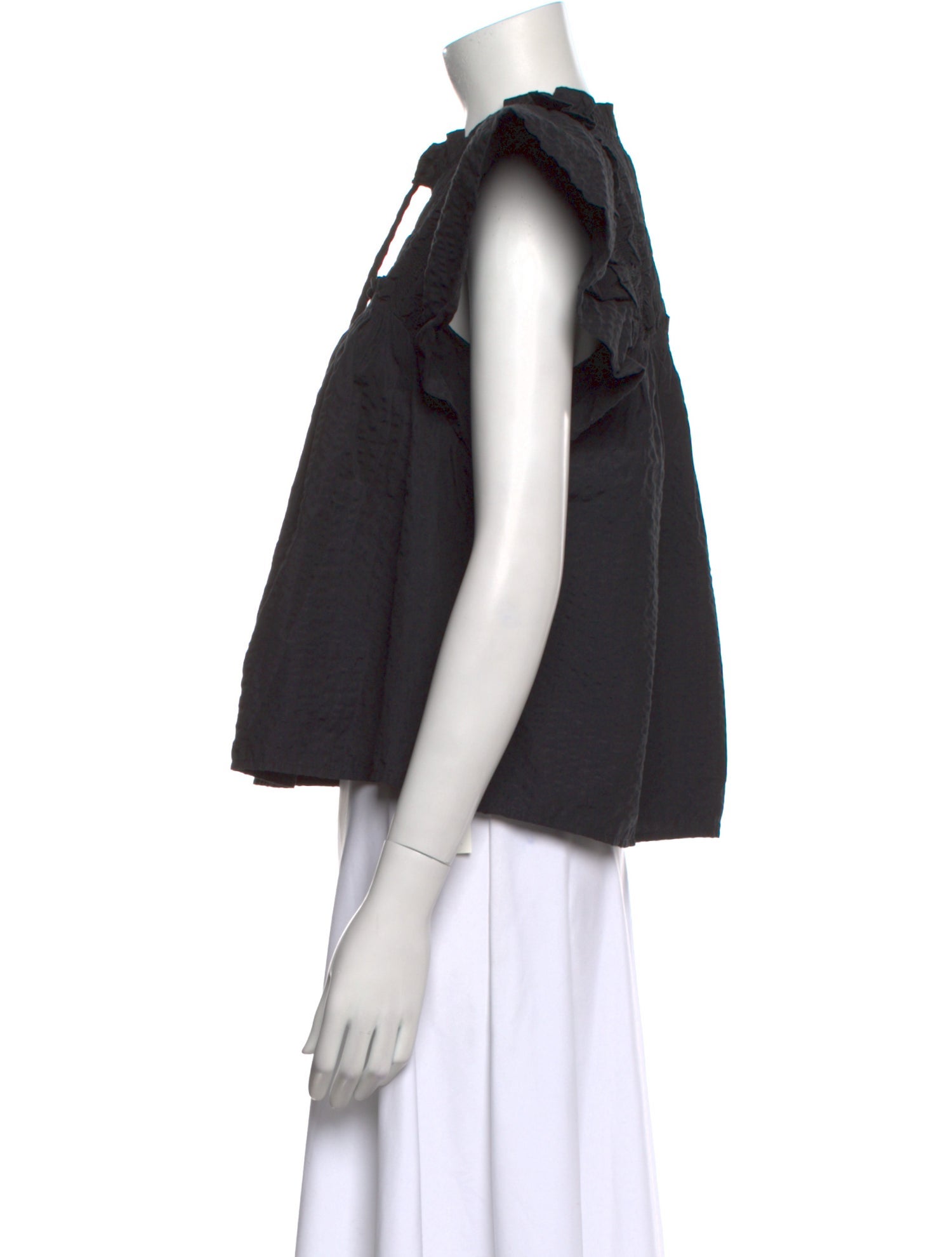 Sea New York V-Neck Short Sleeve Crop Top