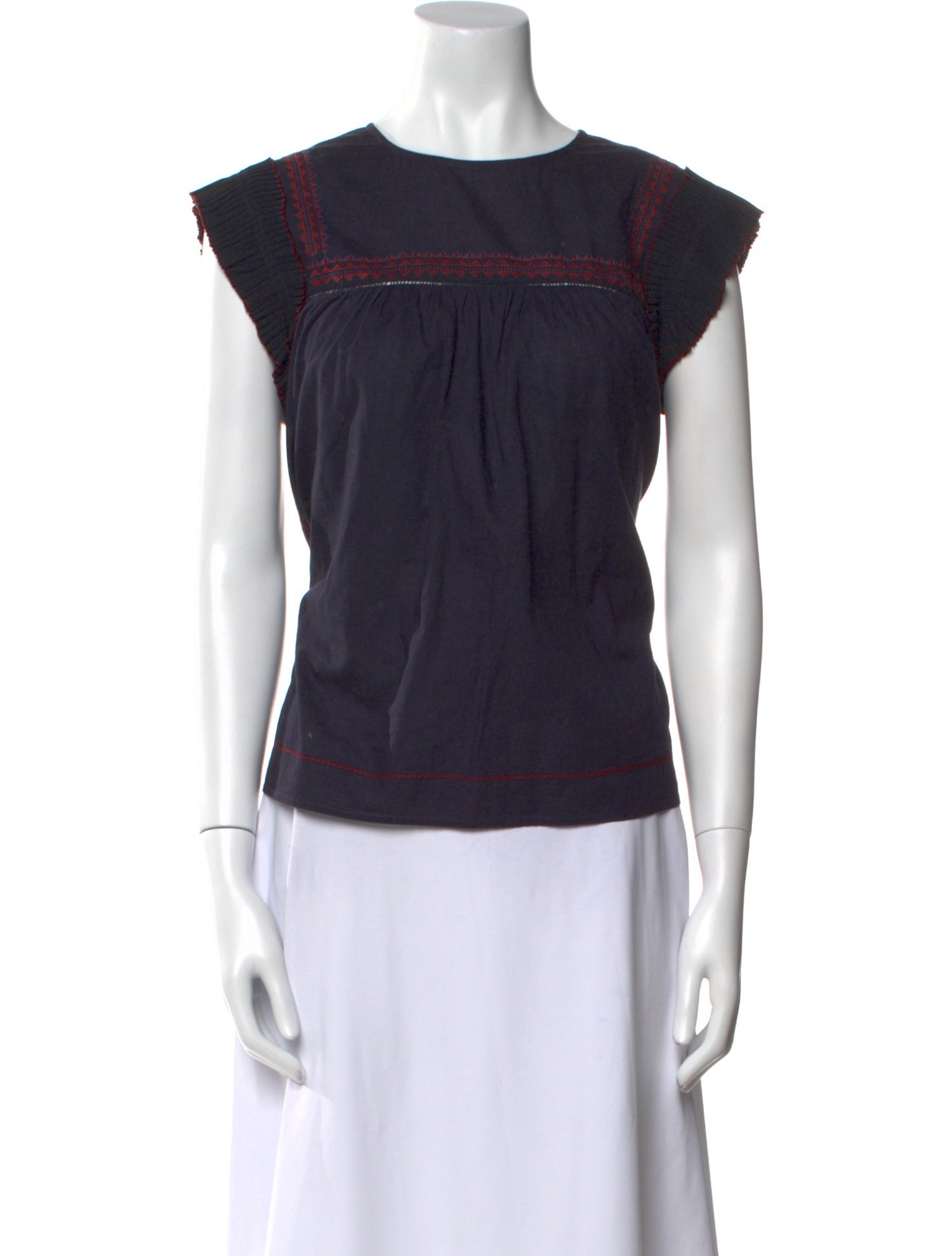 Sea New York Bateau Neckline Short Sleeve Top