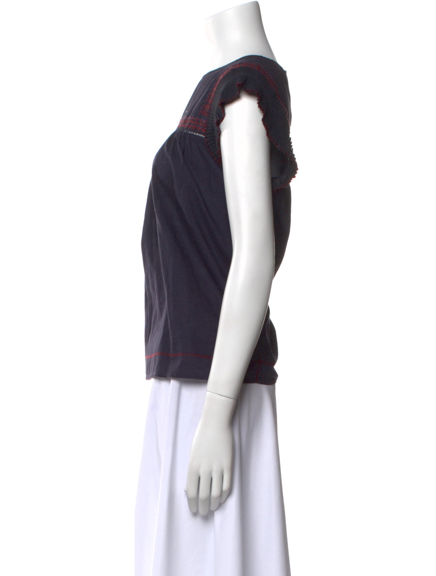 Sea New York Bateau Neckline Short Sleeve Top