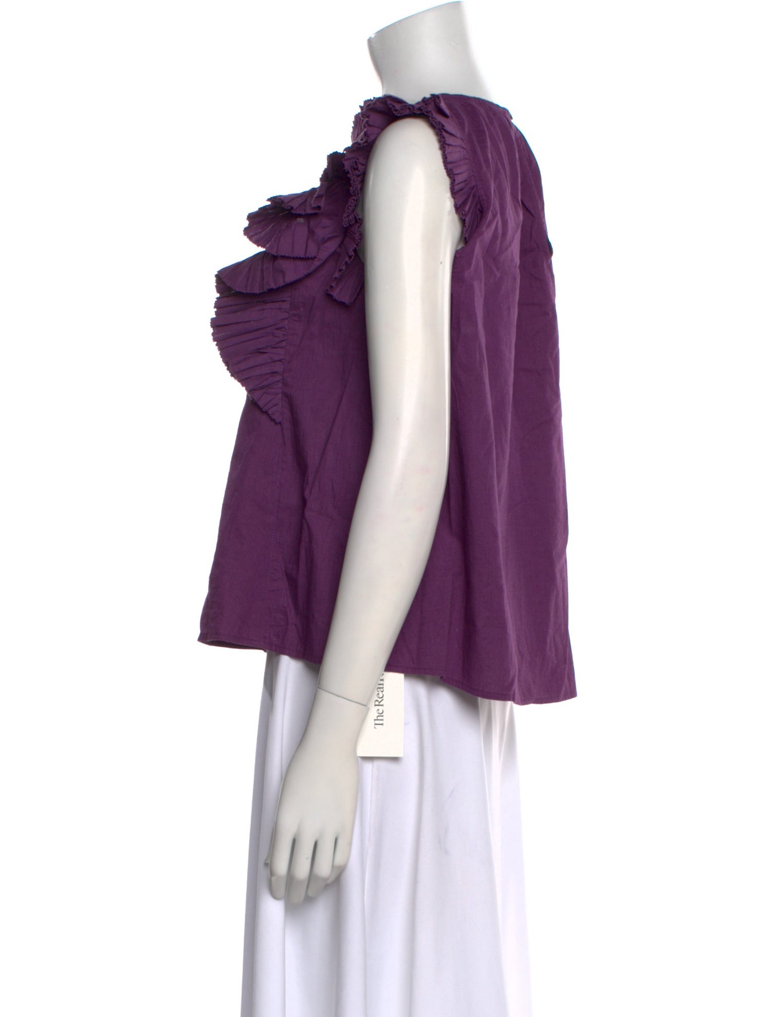 Sea New York Mock Neck Sleeveless Blouse