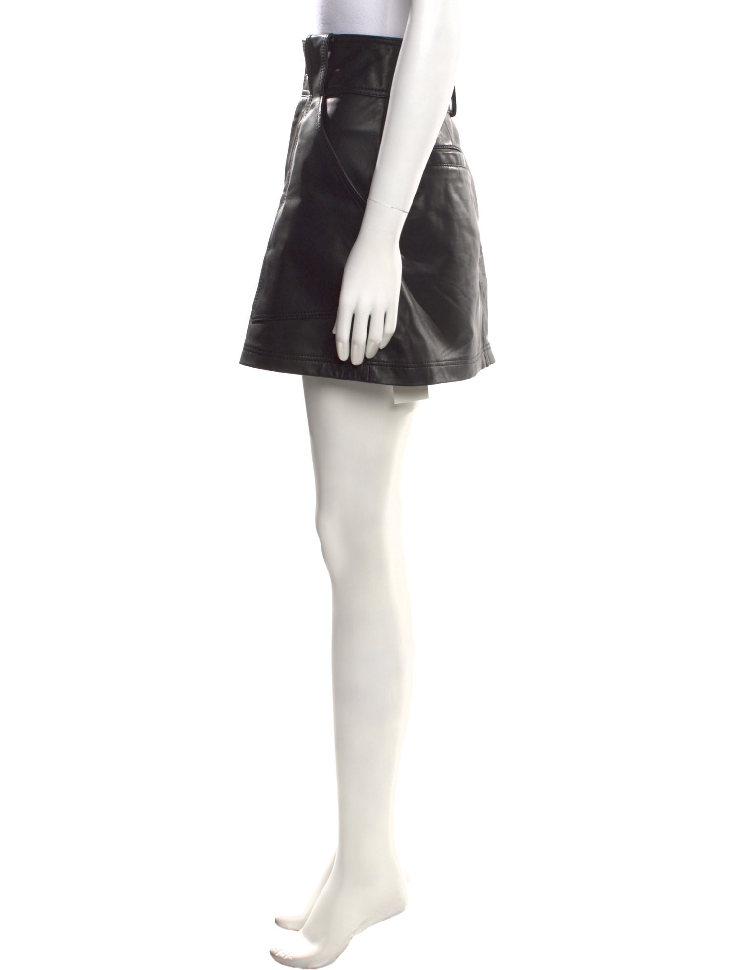 Sea New York Lamb Leather Mini Skirt