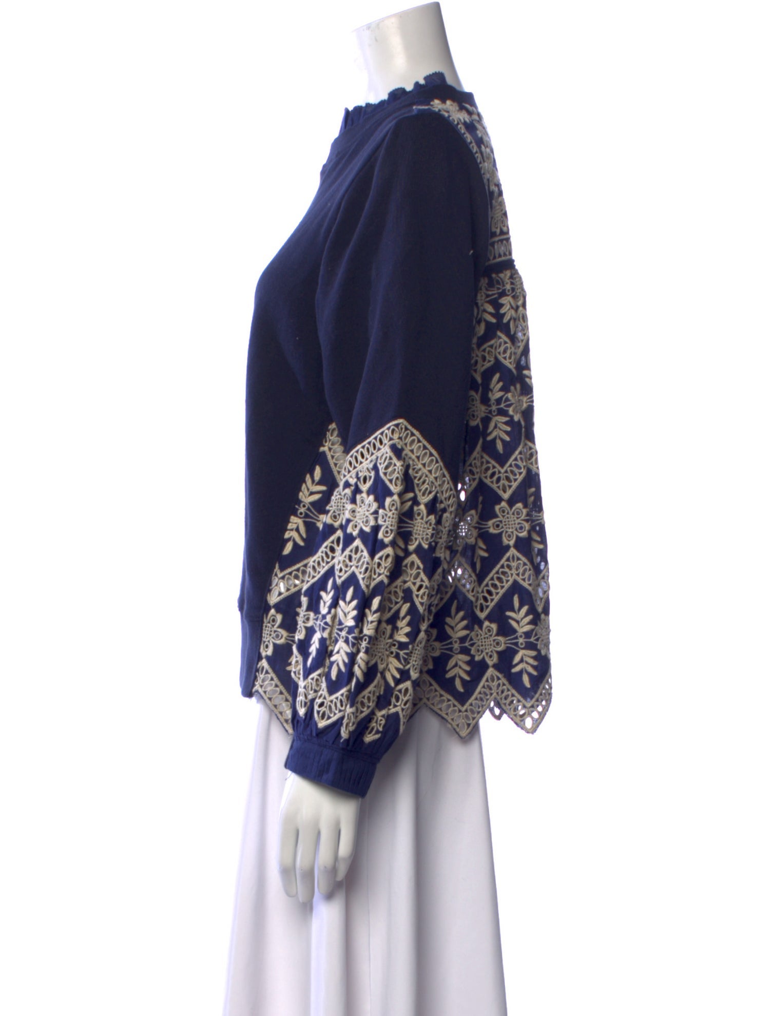 Sea New York Mock Neck Long Sleeve Sweatshirt