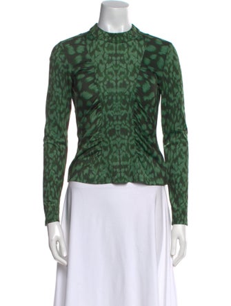 Sea New York Animal Print Crew Neck Top