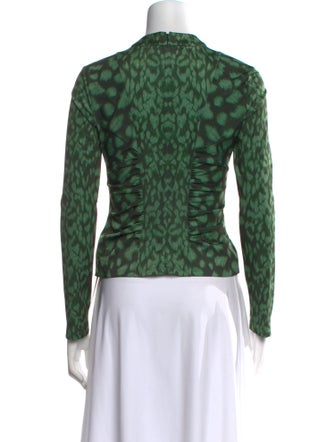 Sea New York Animal Print Crew Neck Top