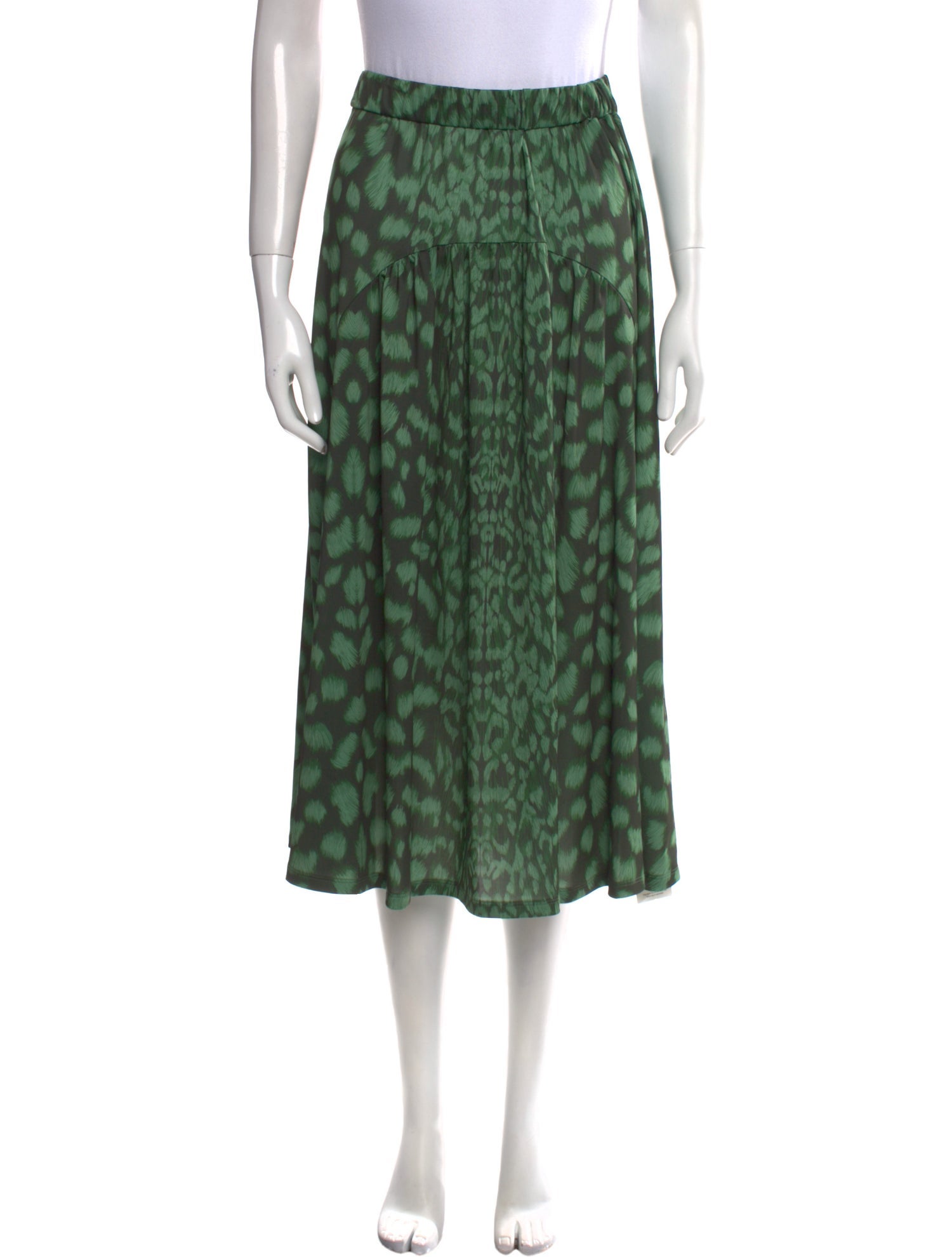 Sea New York Animal Print Midi Length Skirt