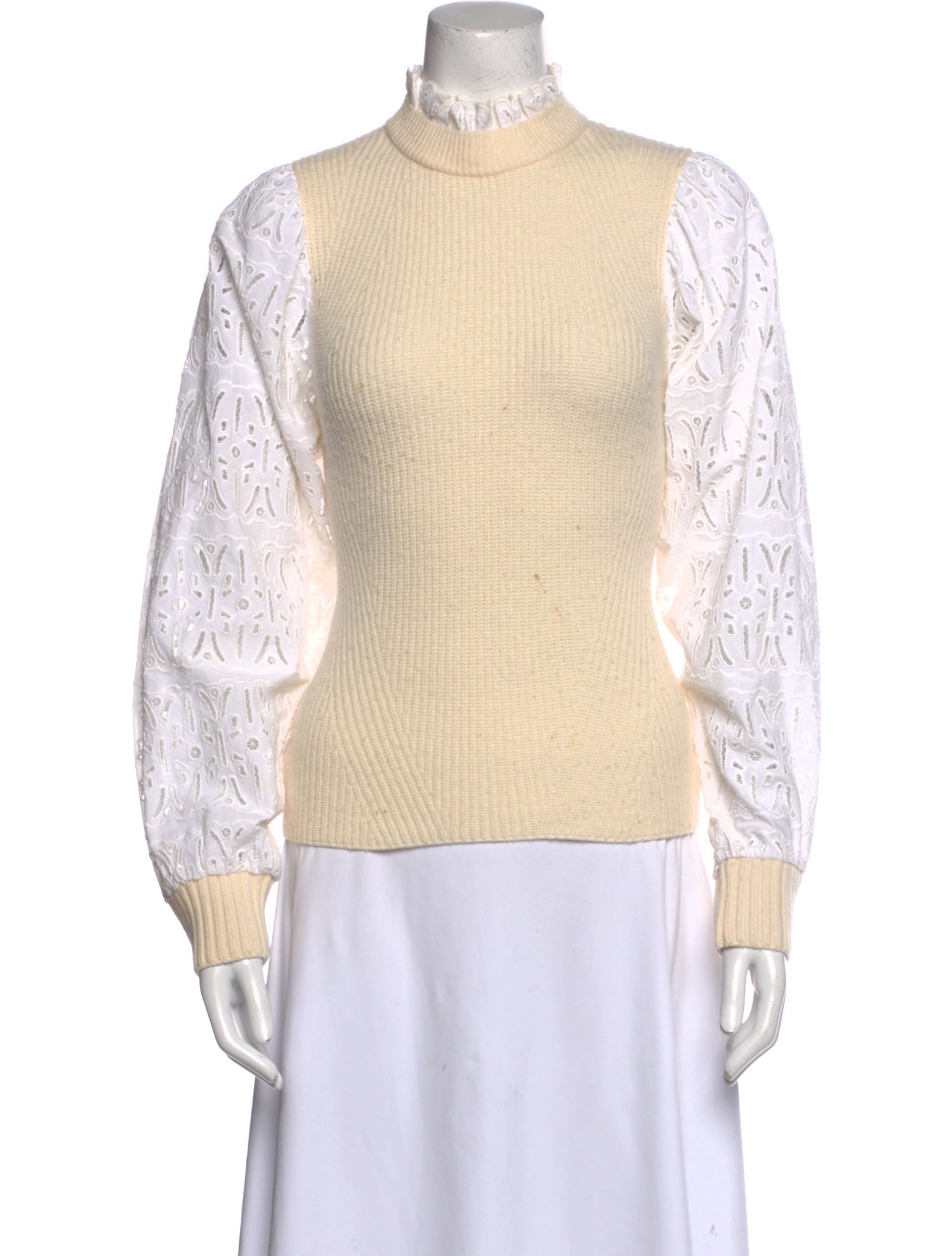 Sea New York Wool Mock Neck Sweater