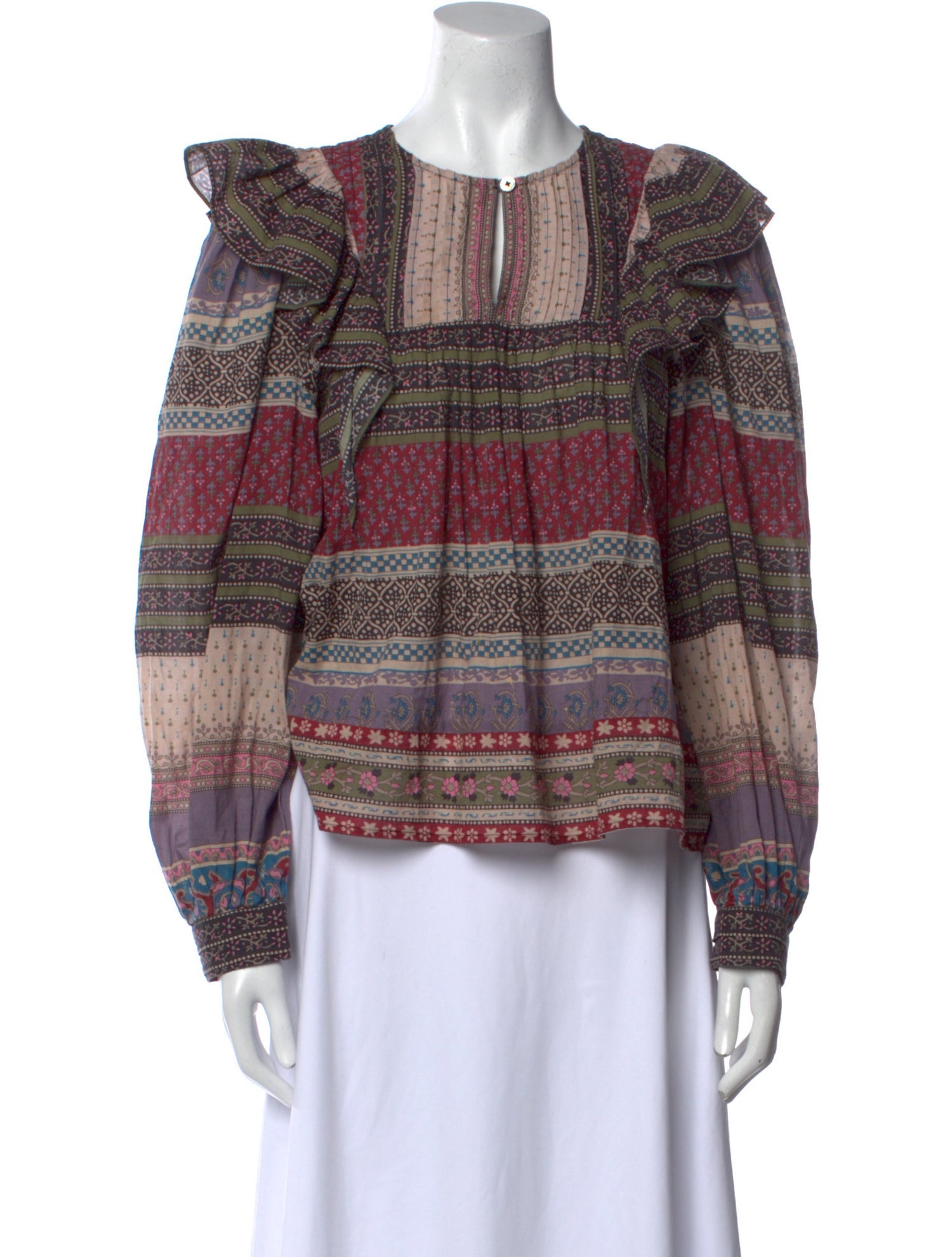 Sea New York Printed Crew Neck Blouse