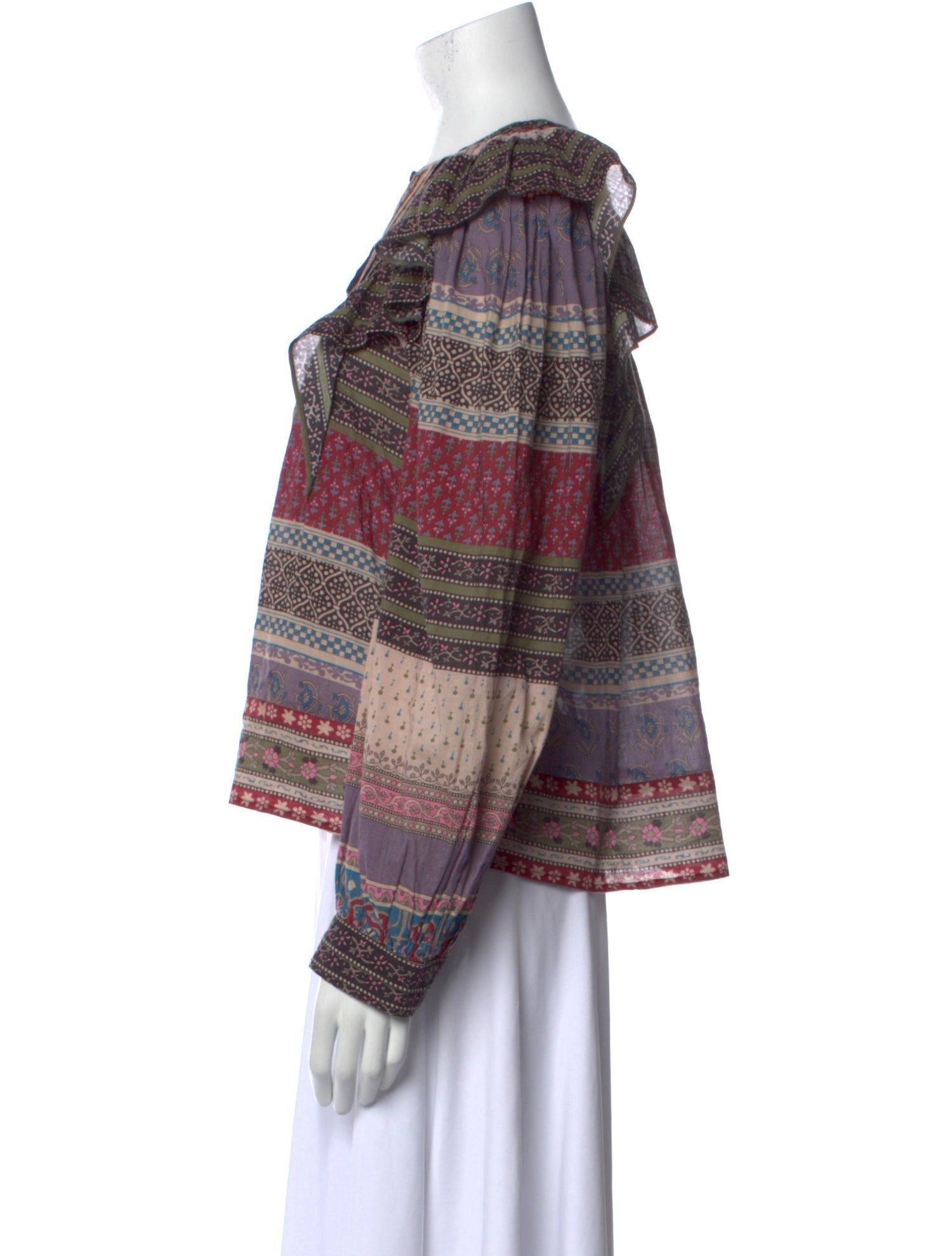 Sea New York Printed Crew Neck Blouse